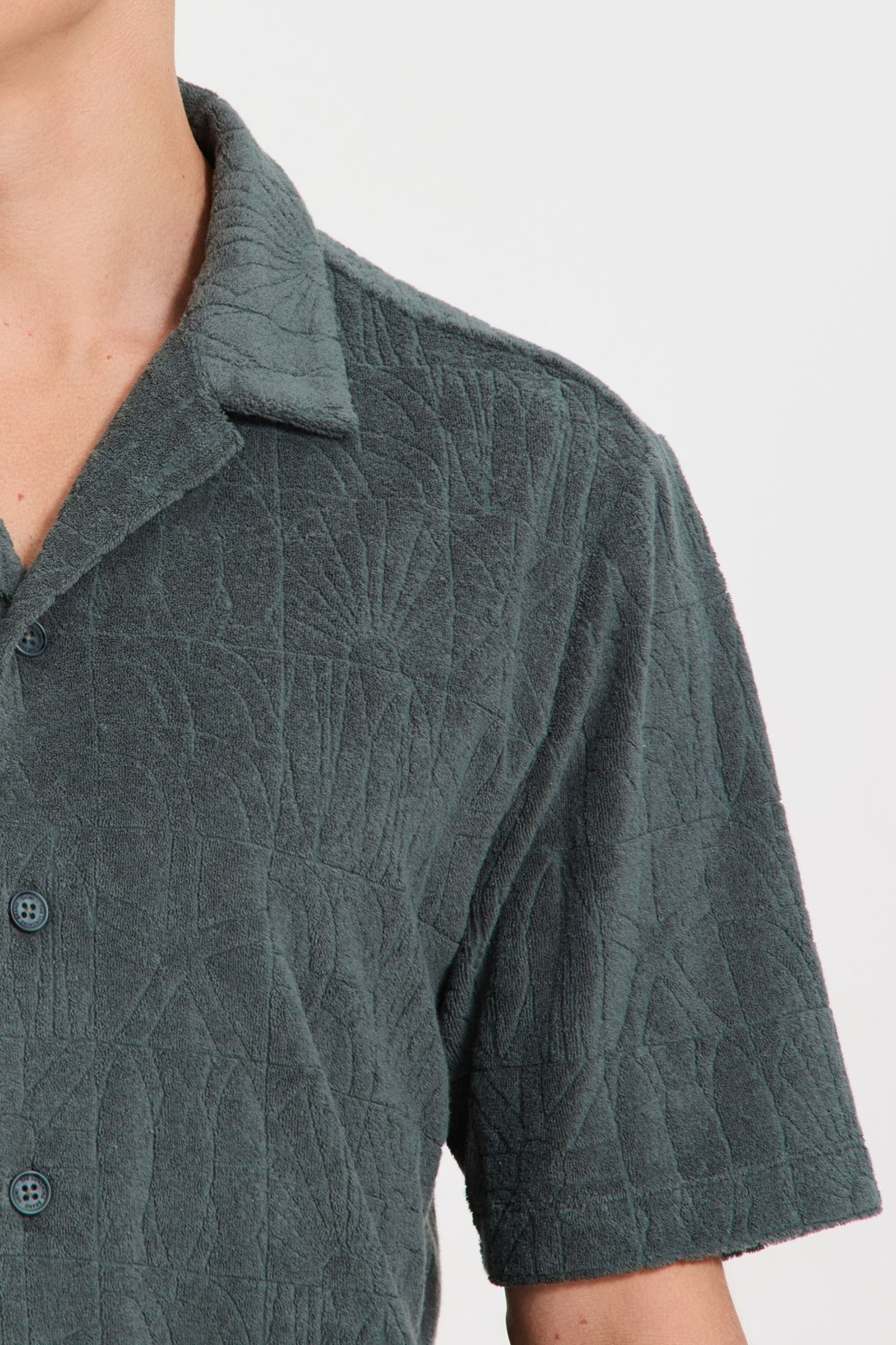 TED SHORT SLEEVE SHIRT GEO SUN GREEN SMOKEY GEO SUN 8