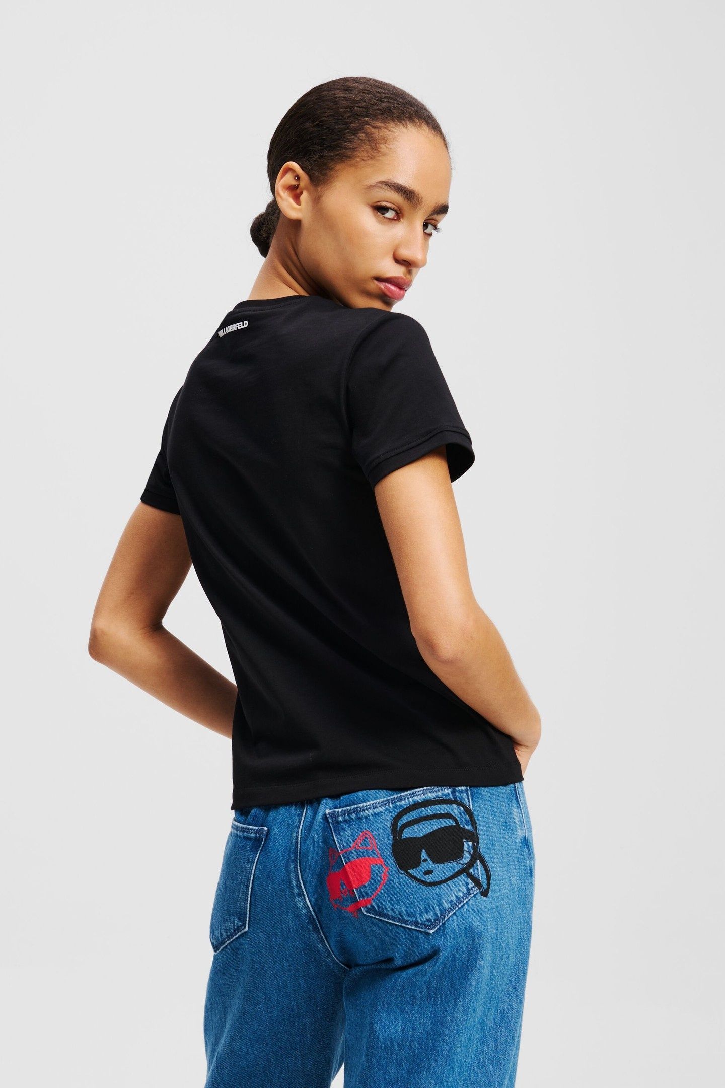 IKON COLOUR FITTED T-SHIRT BLACK 3