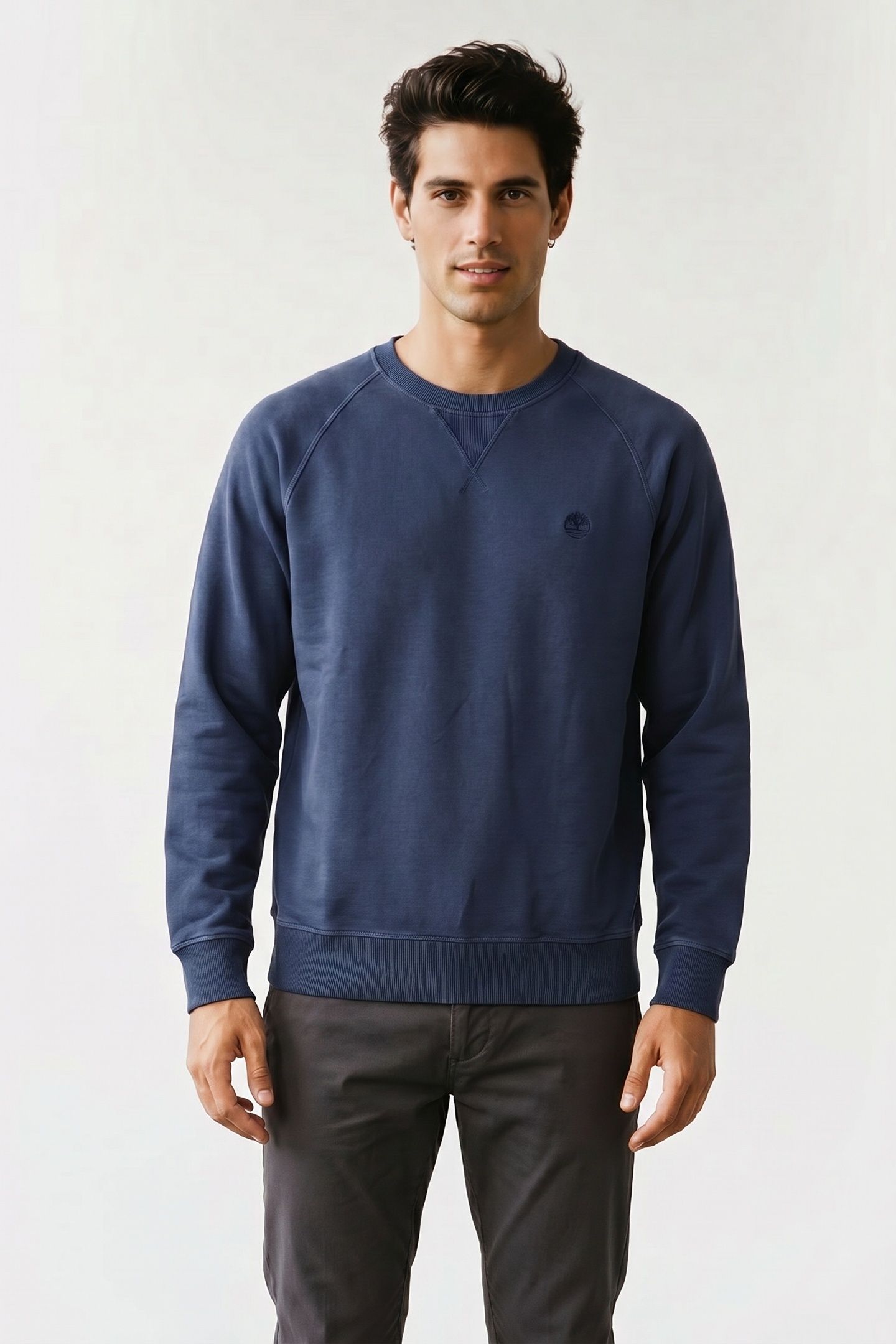 BRUSHED BACK CREW SWEATSHIRT OCEANA 1
