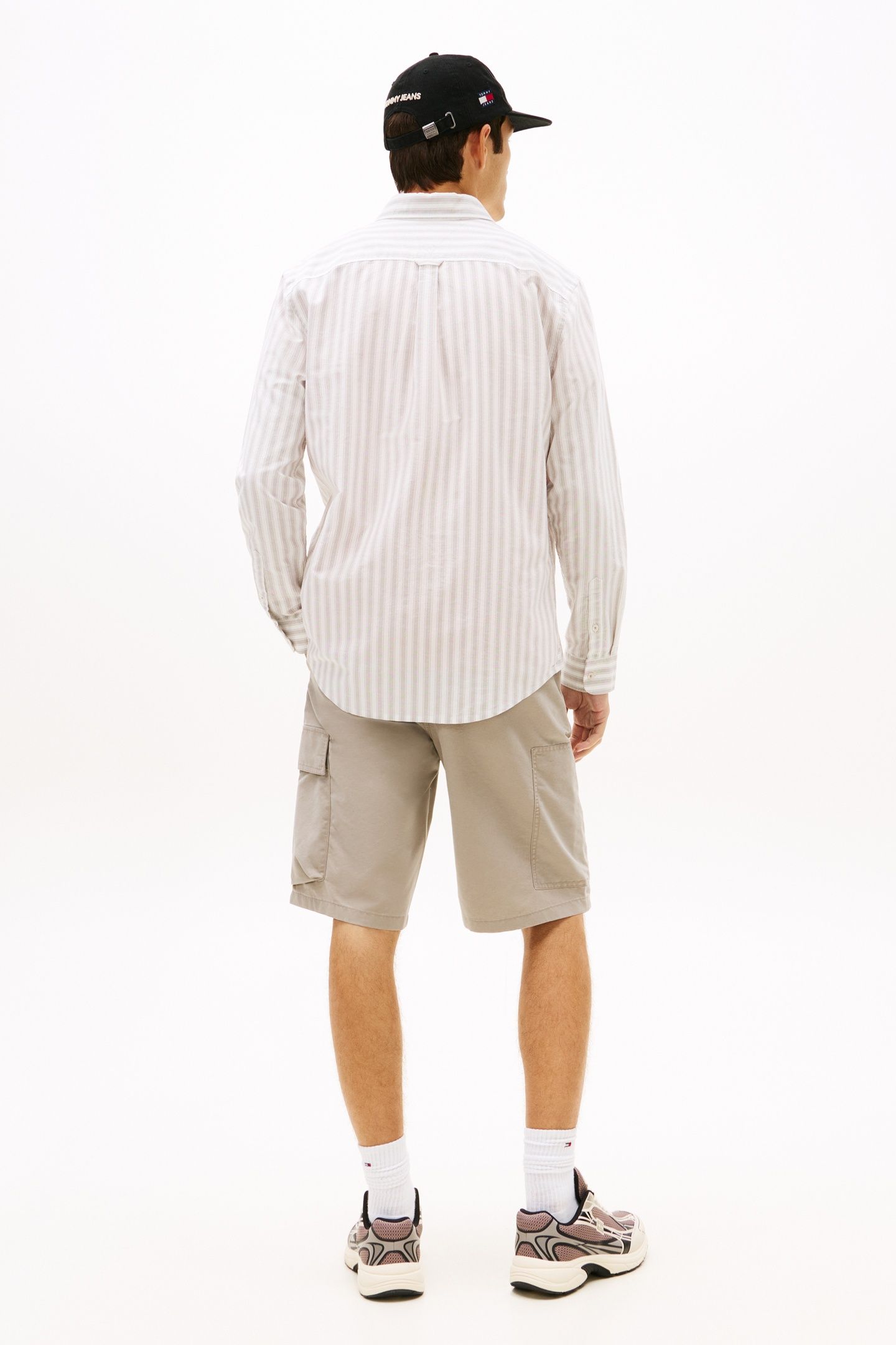 TJM REGULAR STRIPE OXFORD SHIRT IVY MINK STRIPE 3