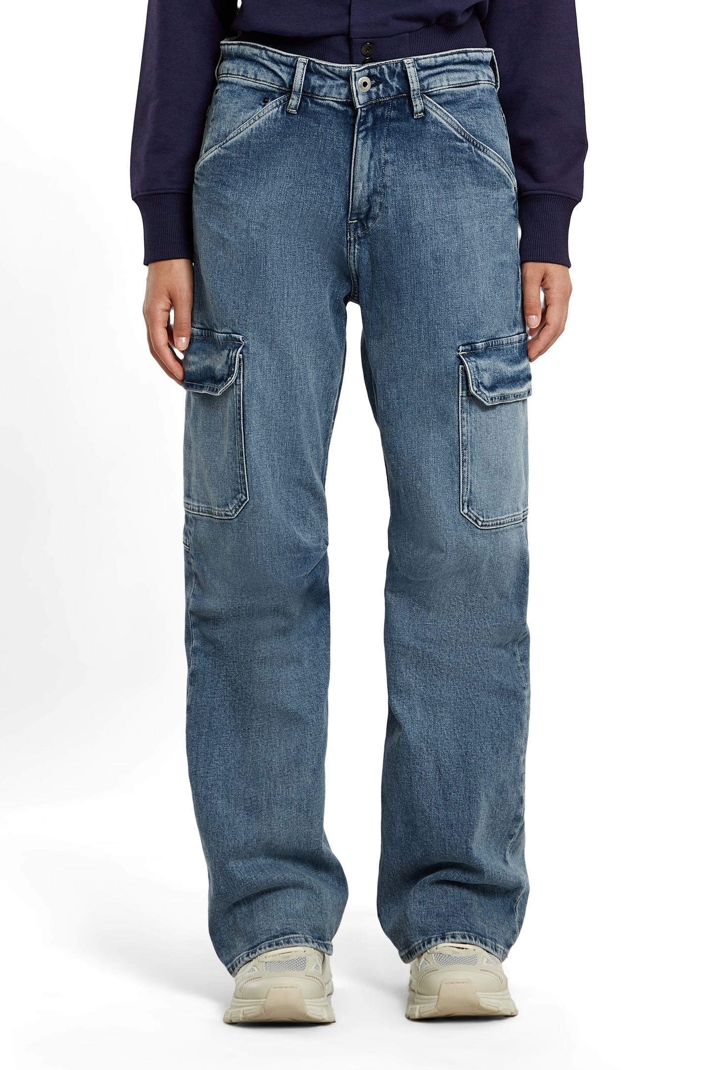EVE LOW 3D WIDE LEG CARGO FADED WATERFRONT 2
