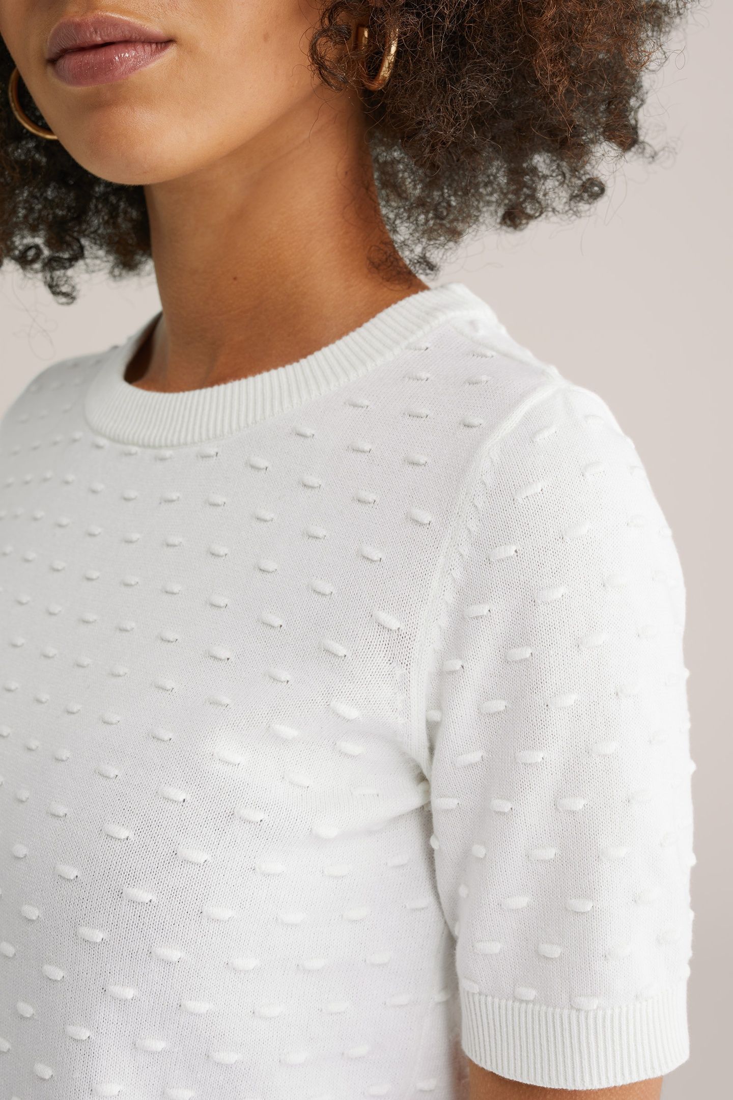 KNITTED PULLOVER OFF-WHITE 5