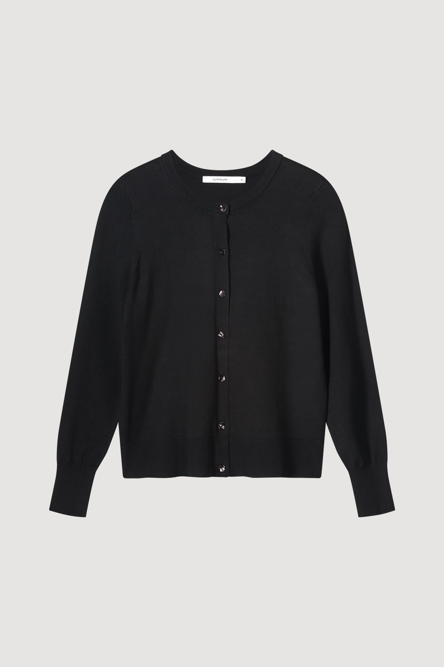 SHORT CARDIGAN SOFT VISCOSE POLYAMIDE KNIT BLACK 4
