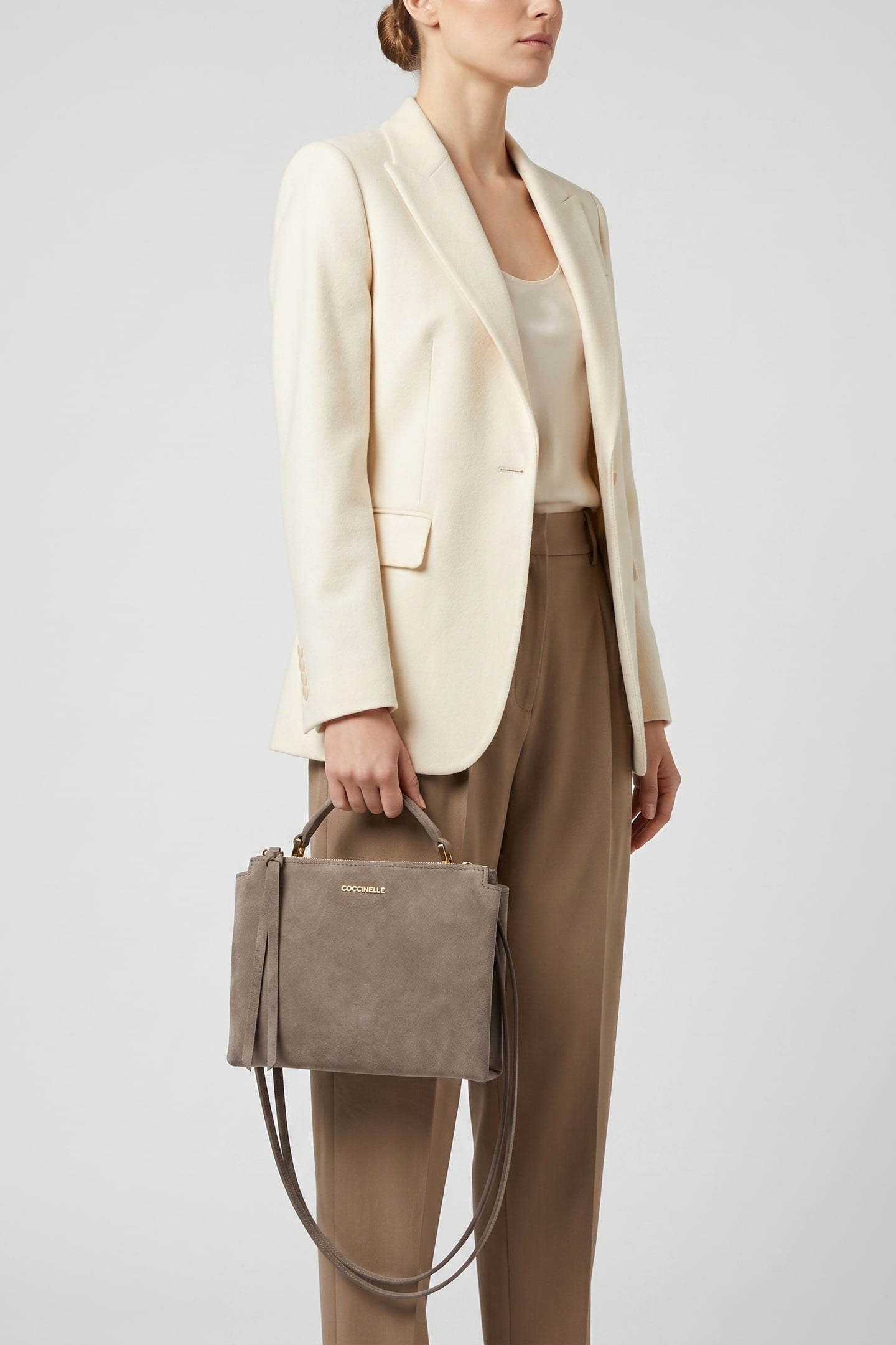 ARLETTIS SUEDE DROPLET WARM TAUPE 1