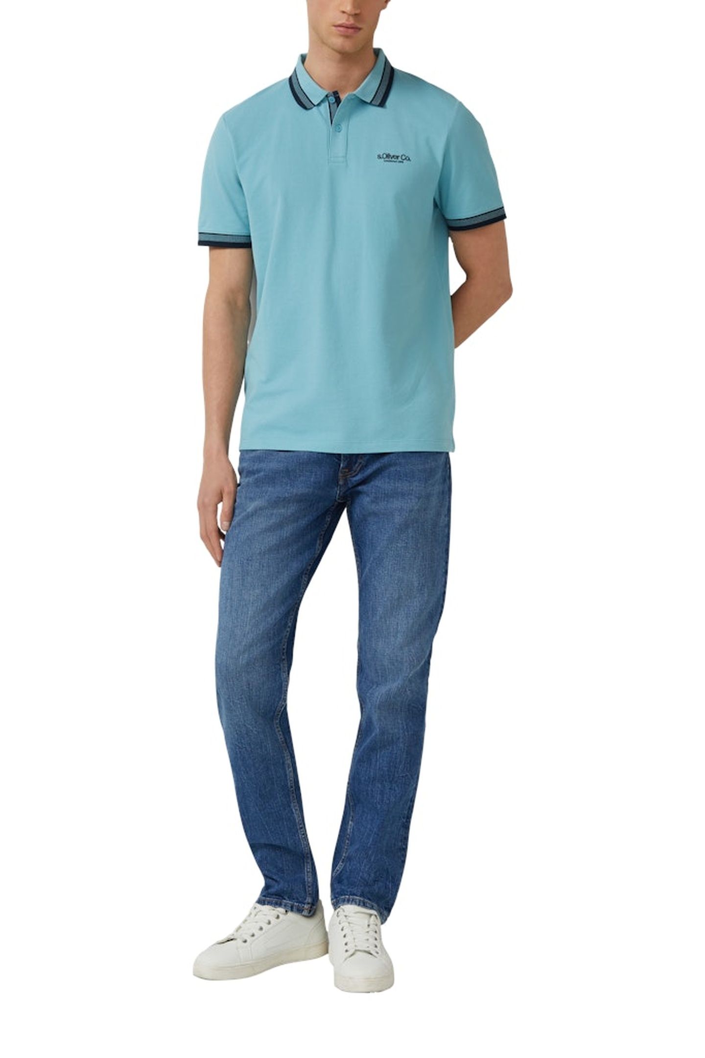 S.OLIVER POLOSHIRTS BLUE AQUA 2
