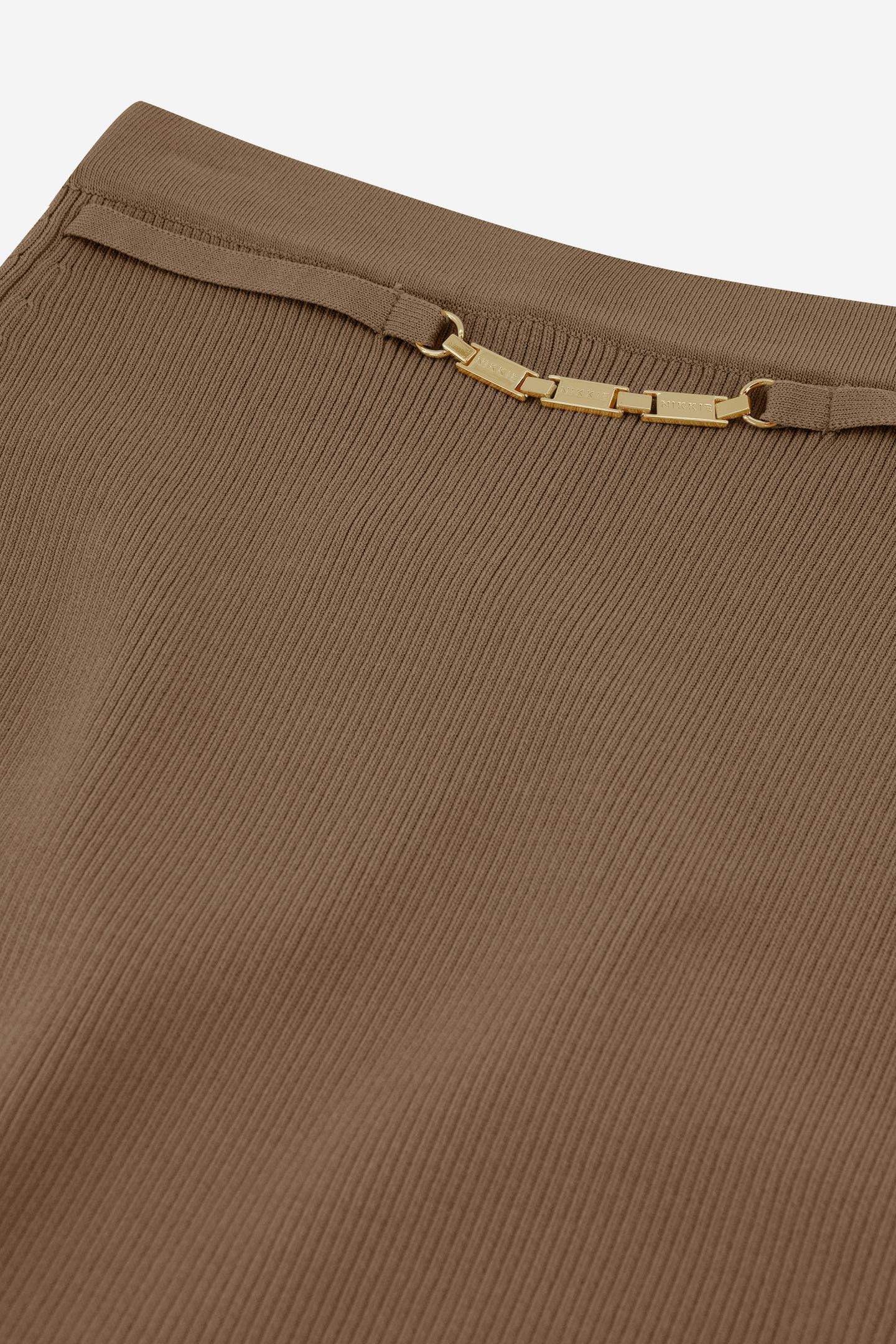 KOCHI MIDI SKIRT OAKED WOOD 5