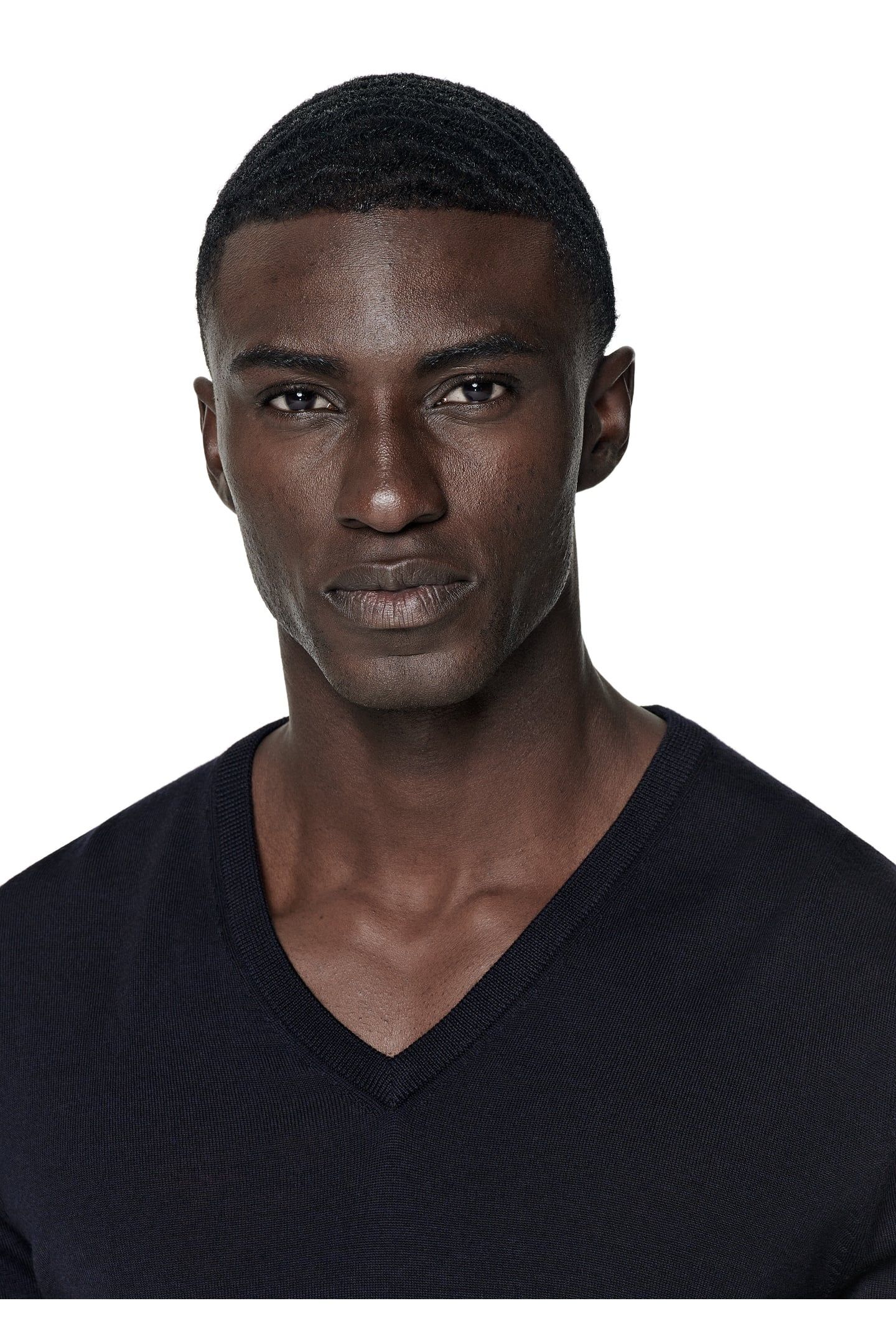 V-NECK MERINO CREW AND V NECK NAVY 3