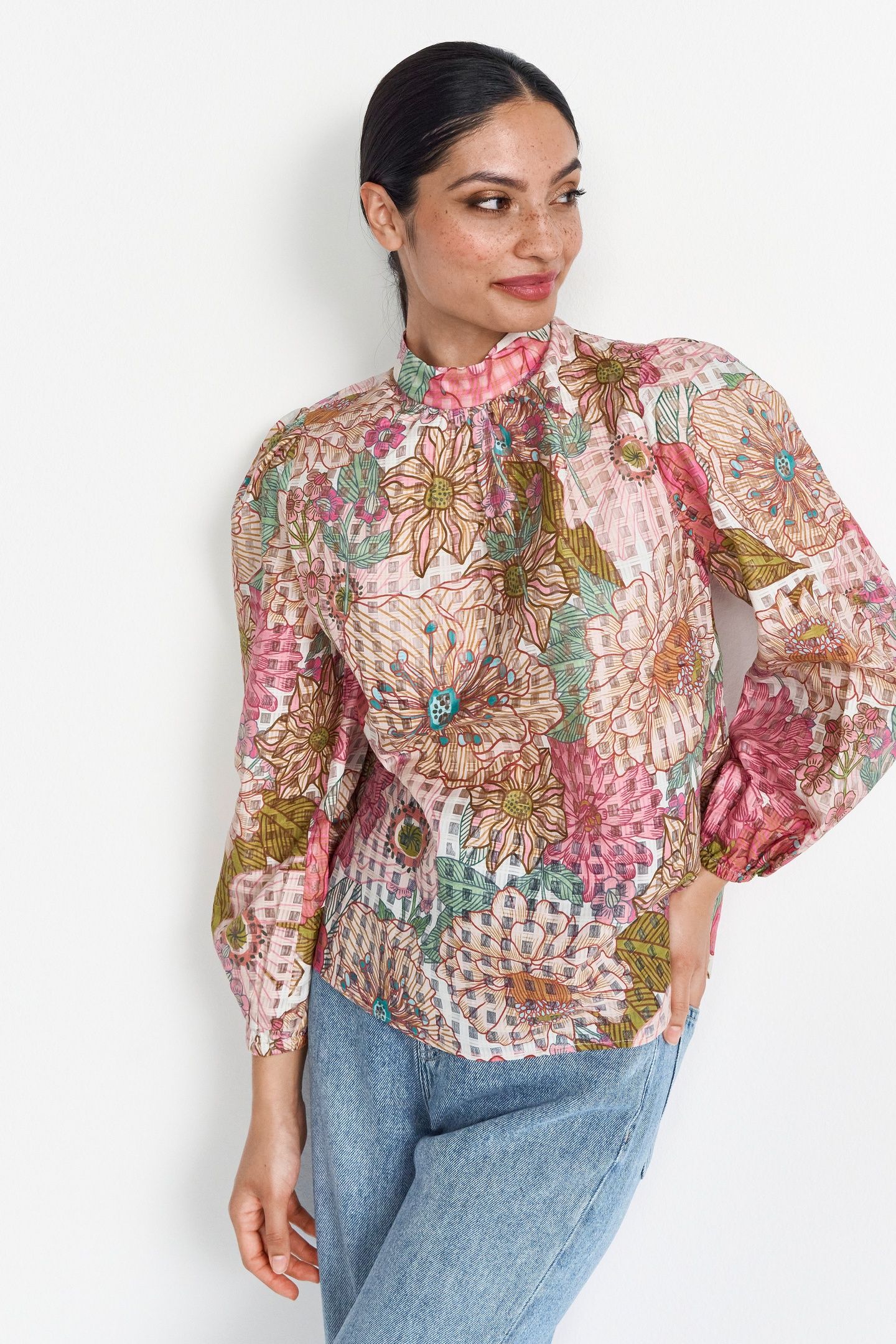 PRINTED BLOUSE SPRING BLUSH 2