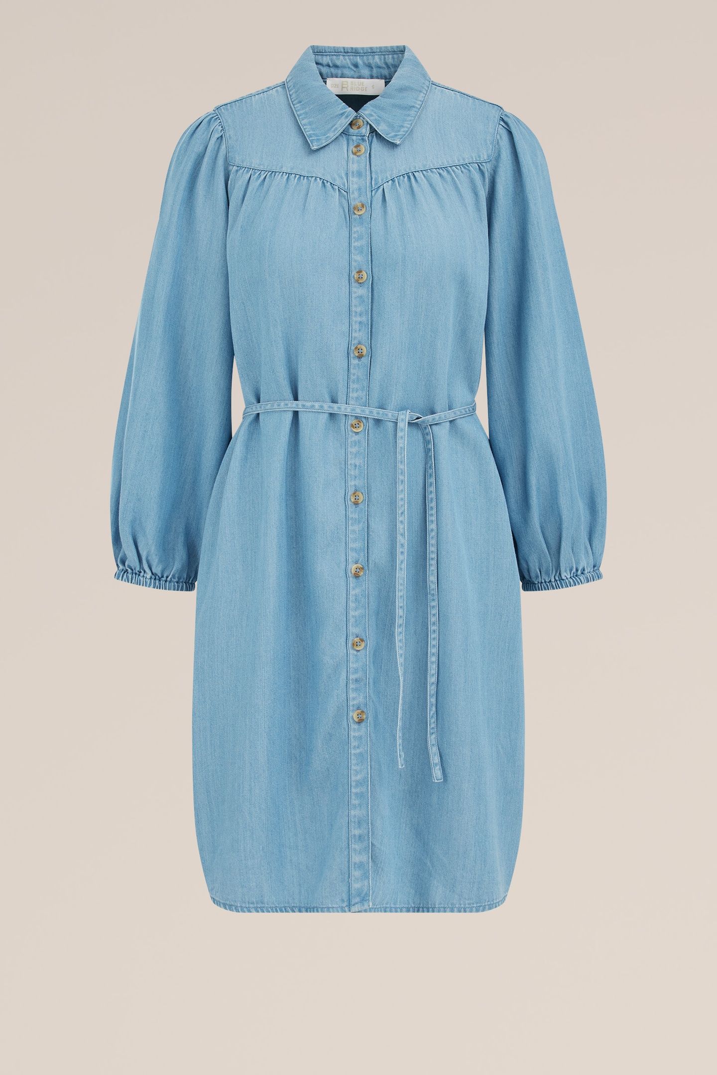 DRESS MID LENGTH LIGHT BLUE 4