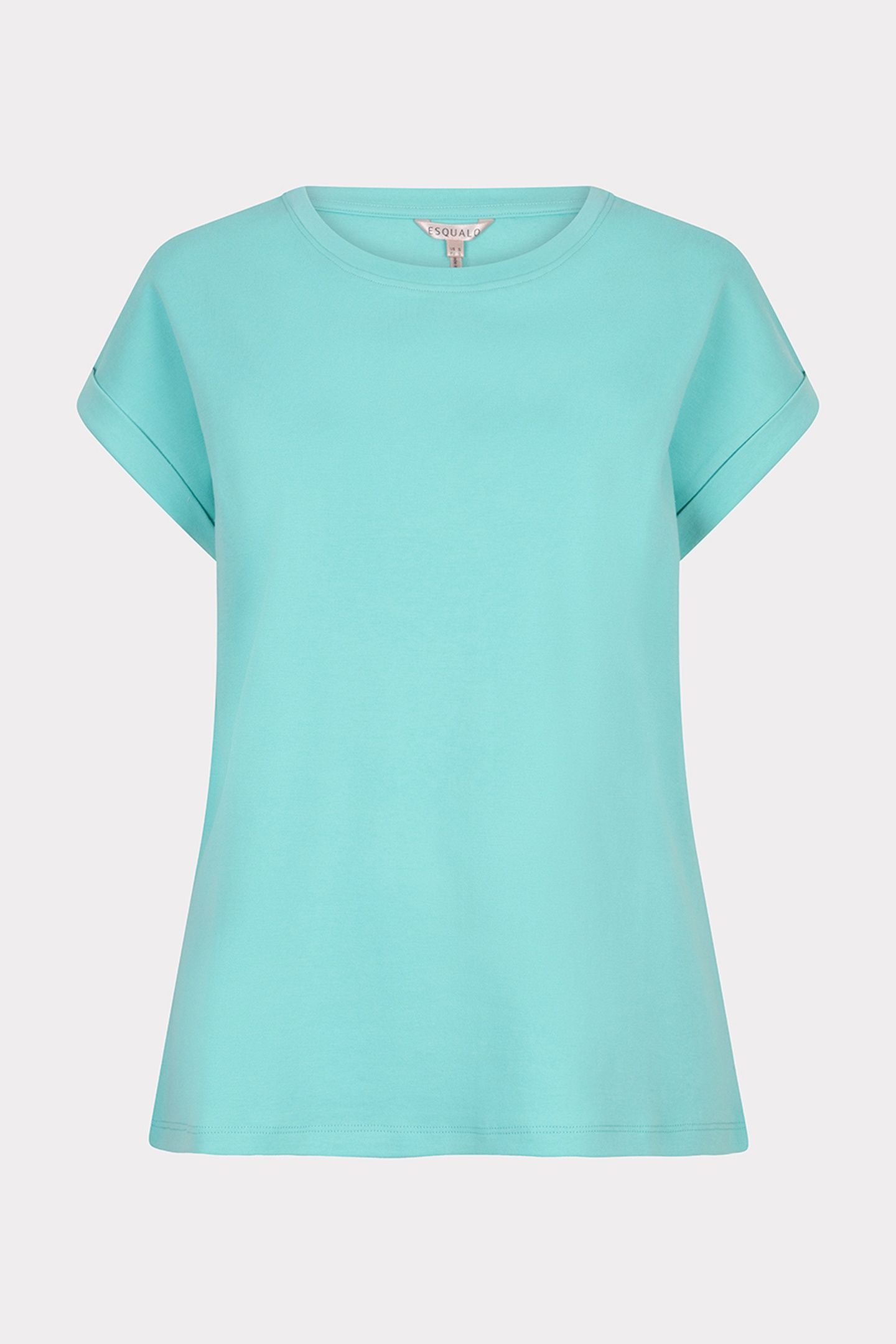 T-SHIRT ROLLED UP SLVE LAGOON 4