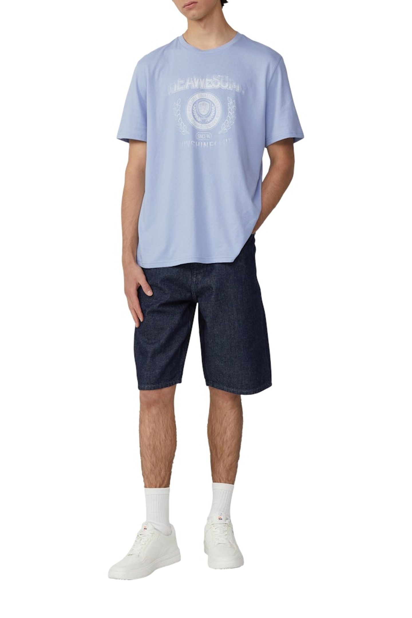 S.OLIVER-QS JEANS SHORTS BLUE DENIM 2