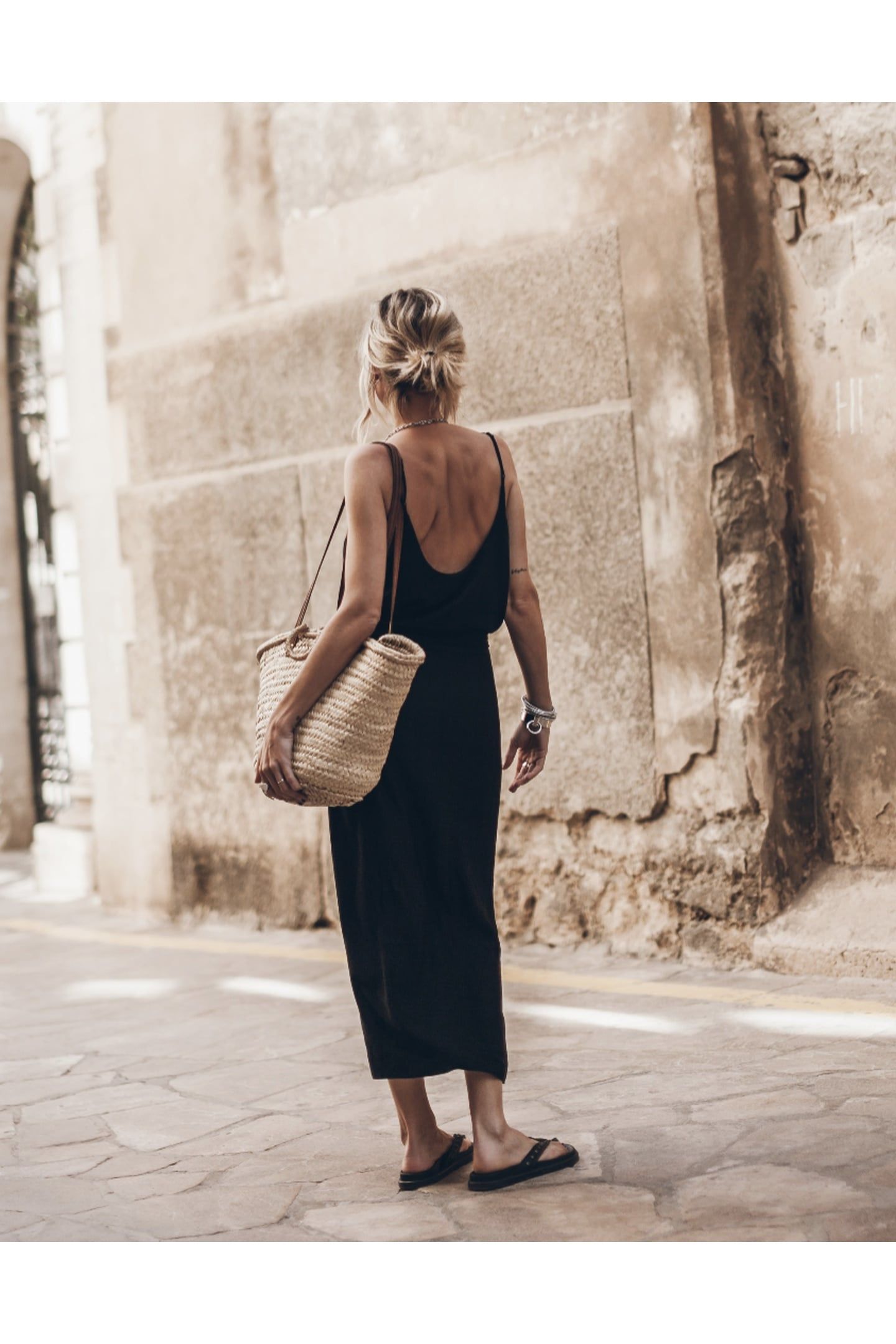 THE BLACK LONG KNOTTED DRESS 2