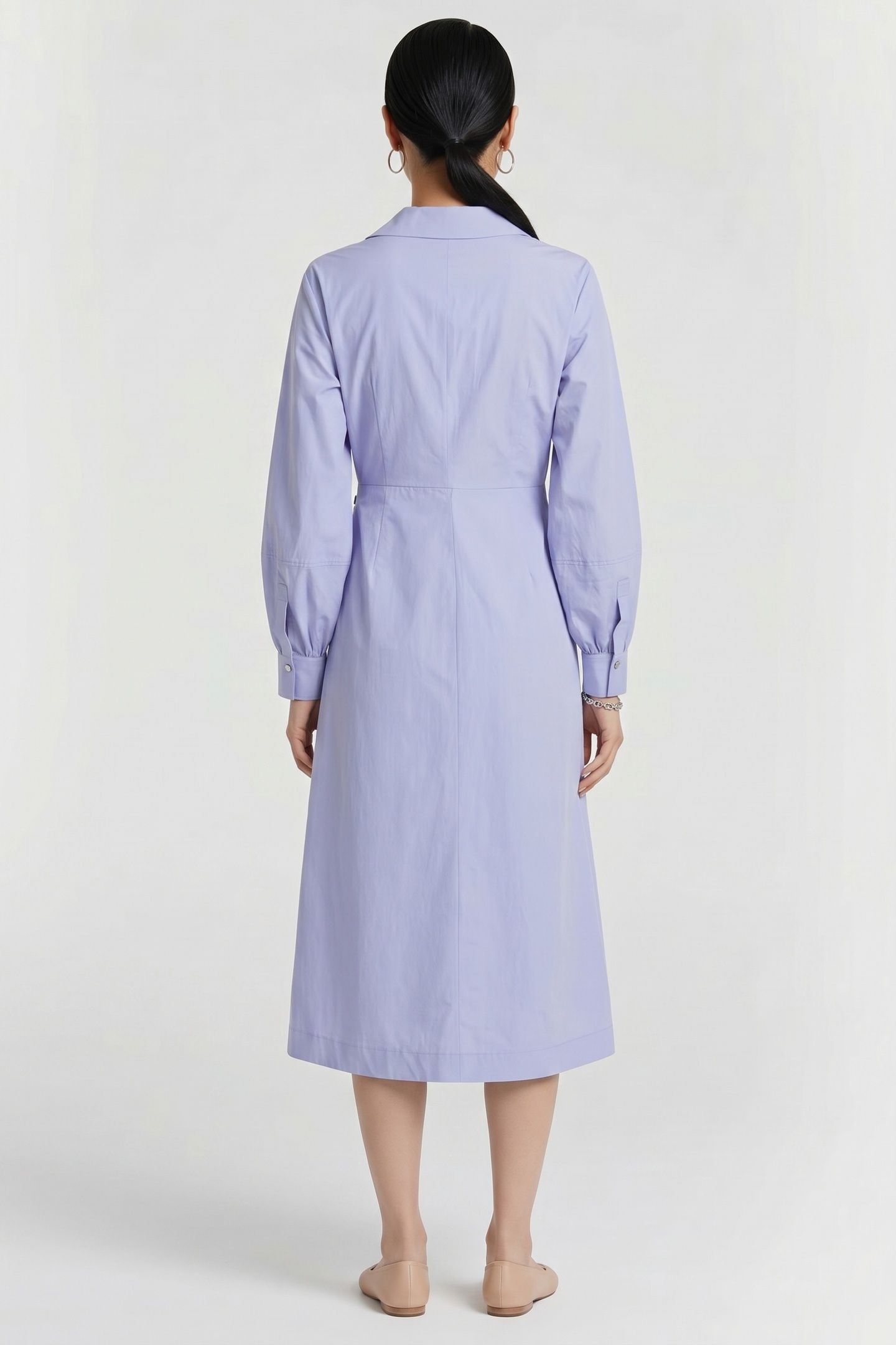 WRAP SHIRT DRESS SWEET LAVENDER 2