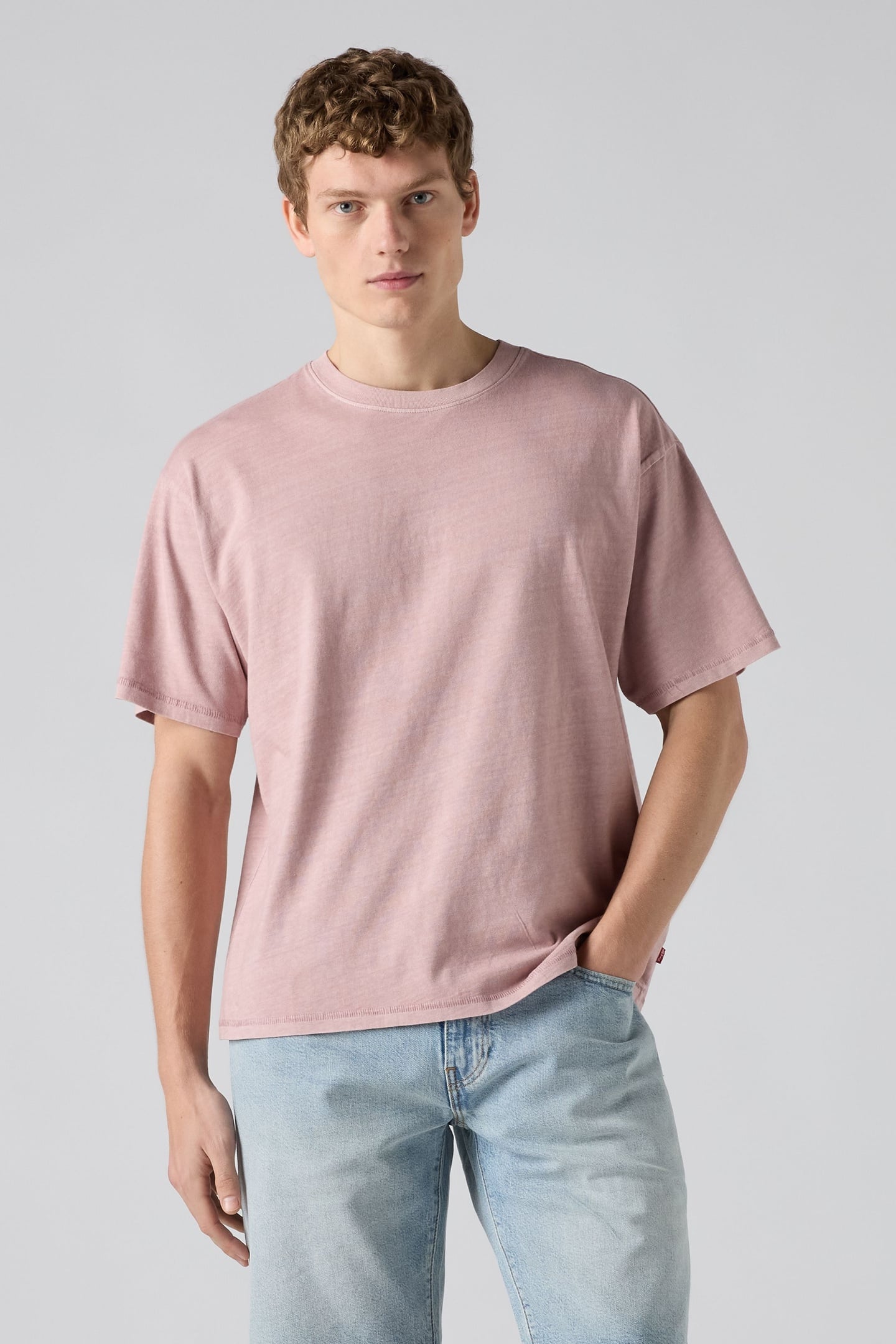 BOXY SS TEE GRUNGE WASH WOODROSE 2