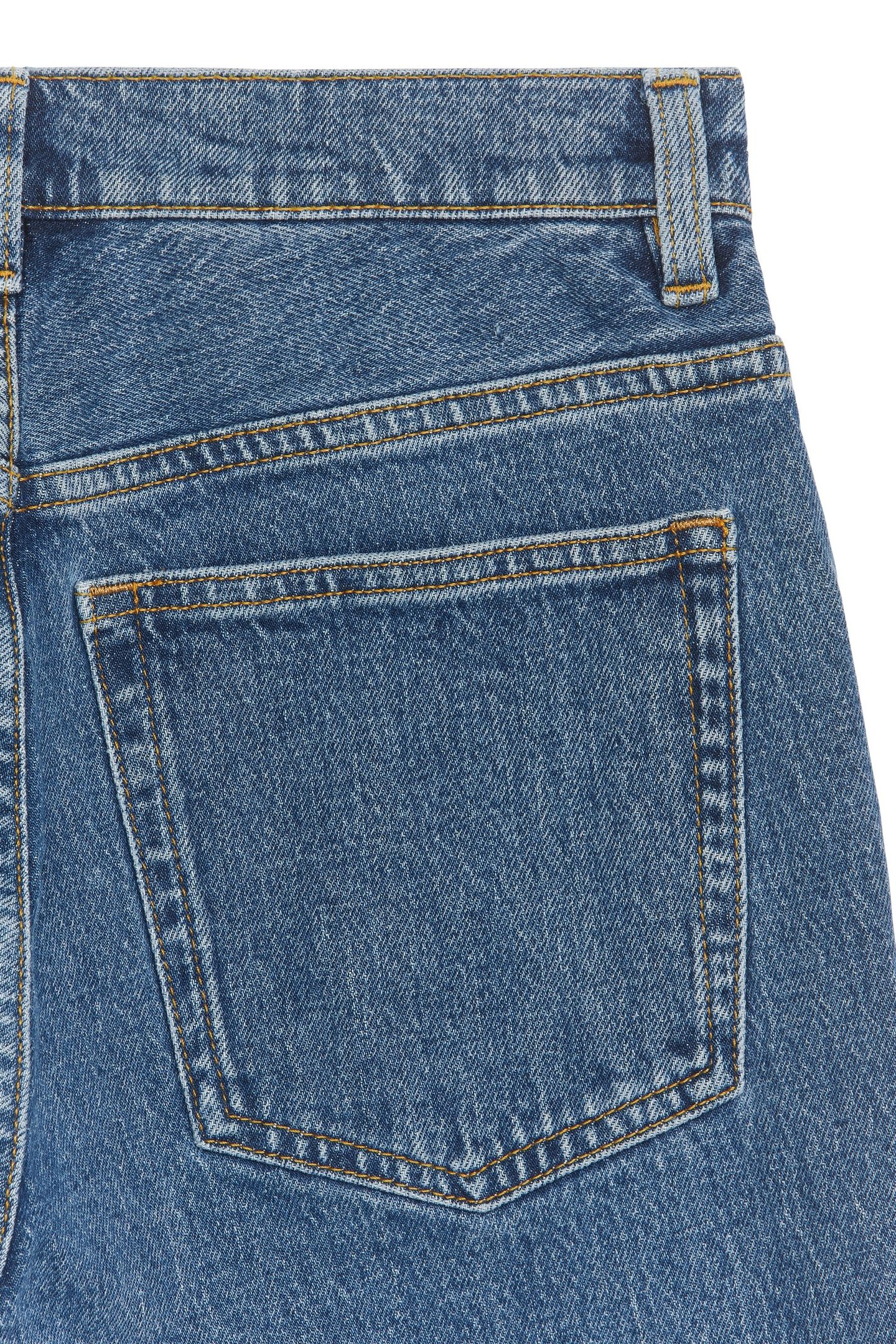 FERN CROPPED FLARED STRETCH BLUE 4