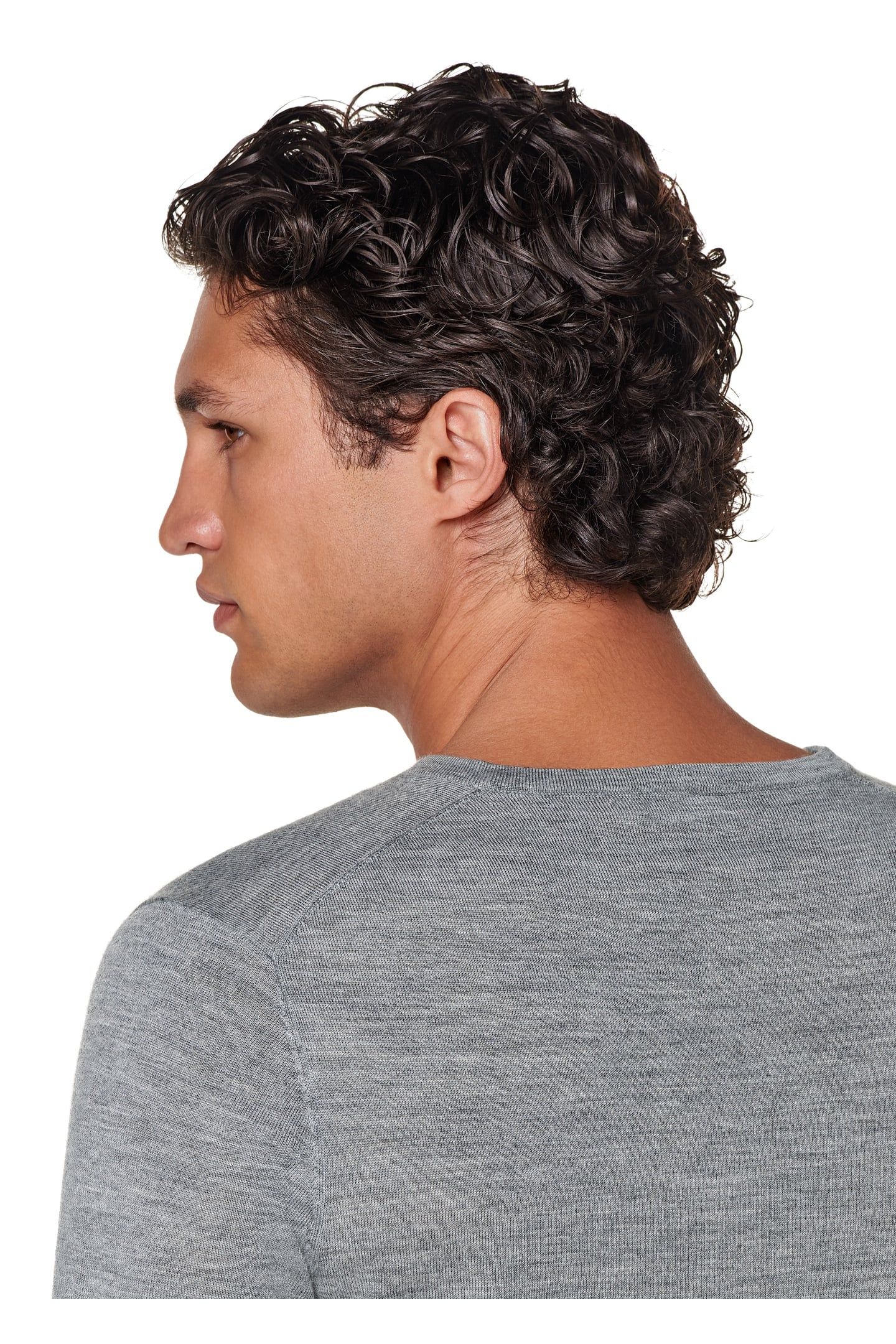V-NECK MERINO CREW AND V NECK GREY 6