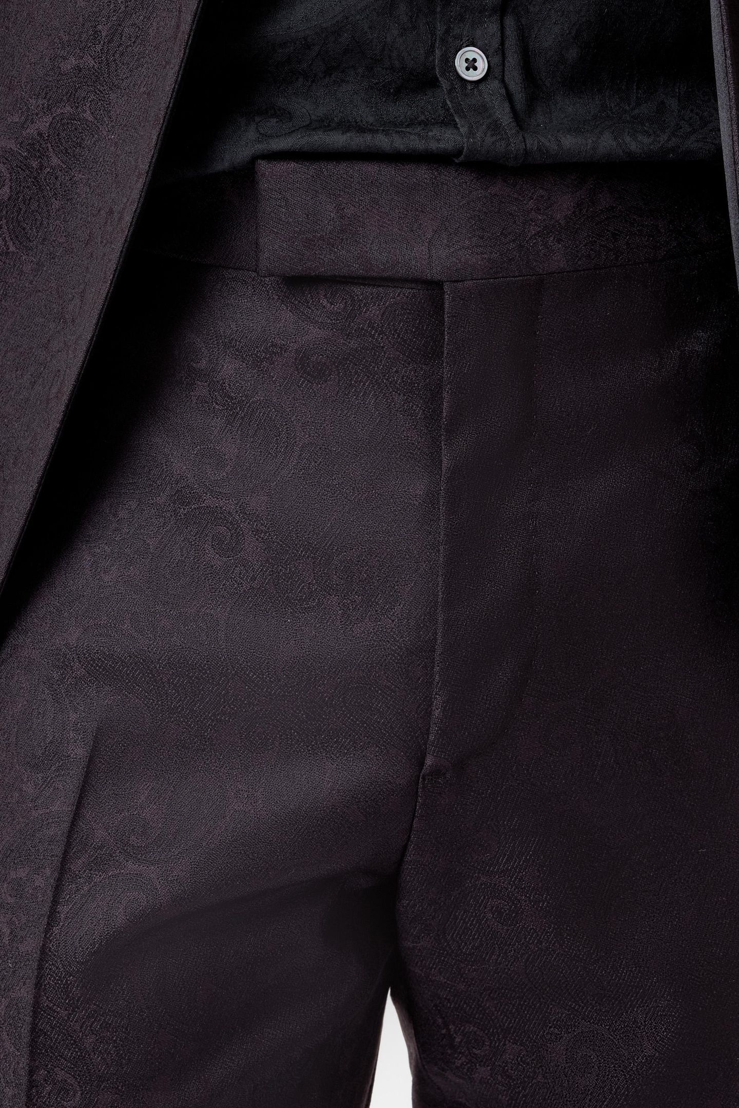 GLEN TUXEDO PANTS - TUXEDO PANTS WITH ST PLUM 3