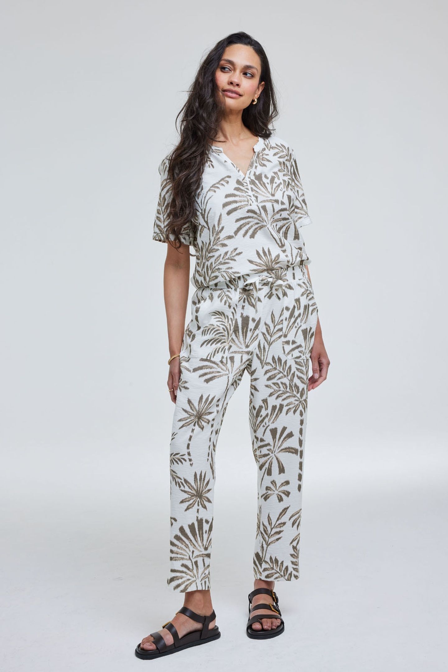 PANTS SOL OFFWHITE PALMER PRINT 2