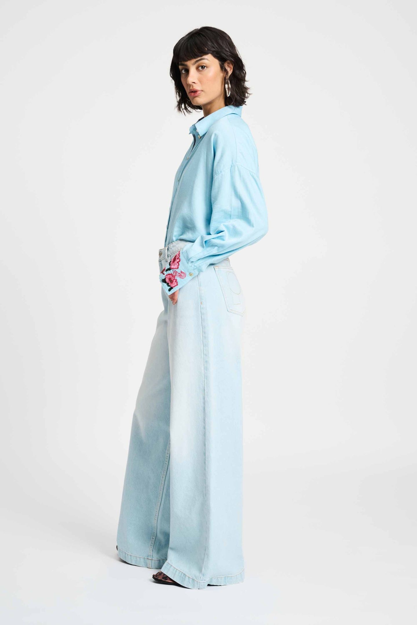 BLOUSE - SKY BLUE MELANGE 4