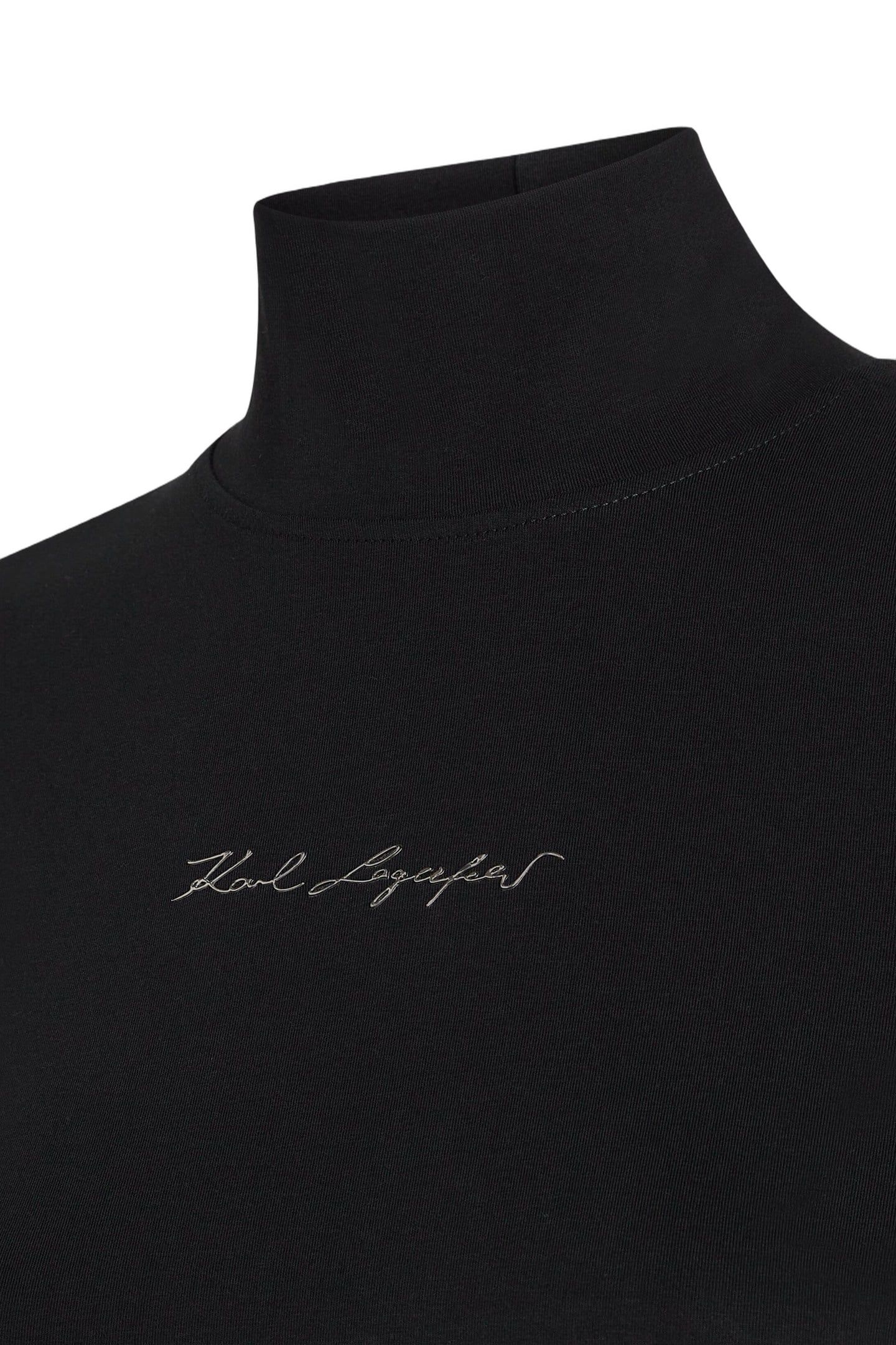 MOCK NECK SIGNATURE LS TOP BLACK 3