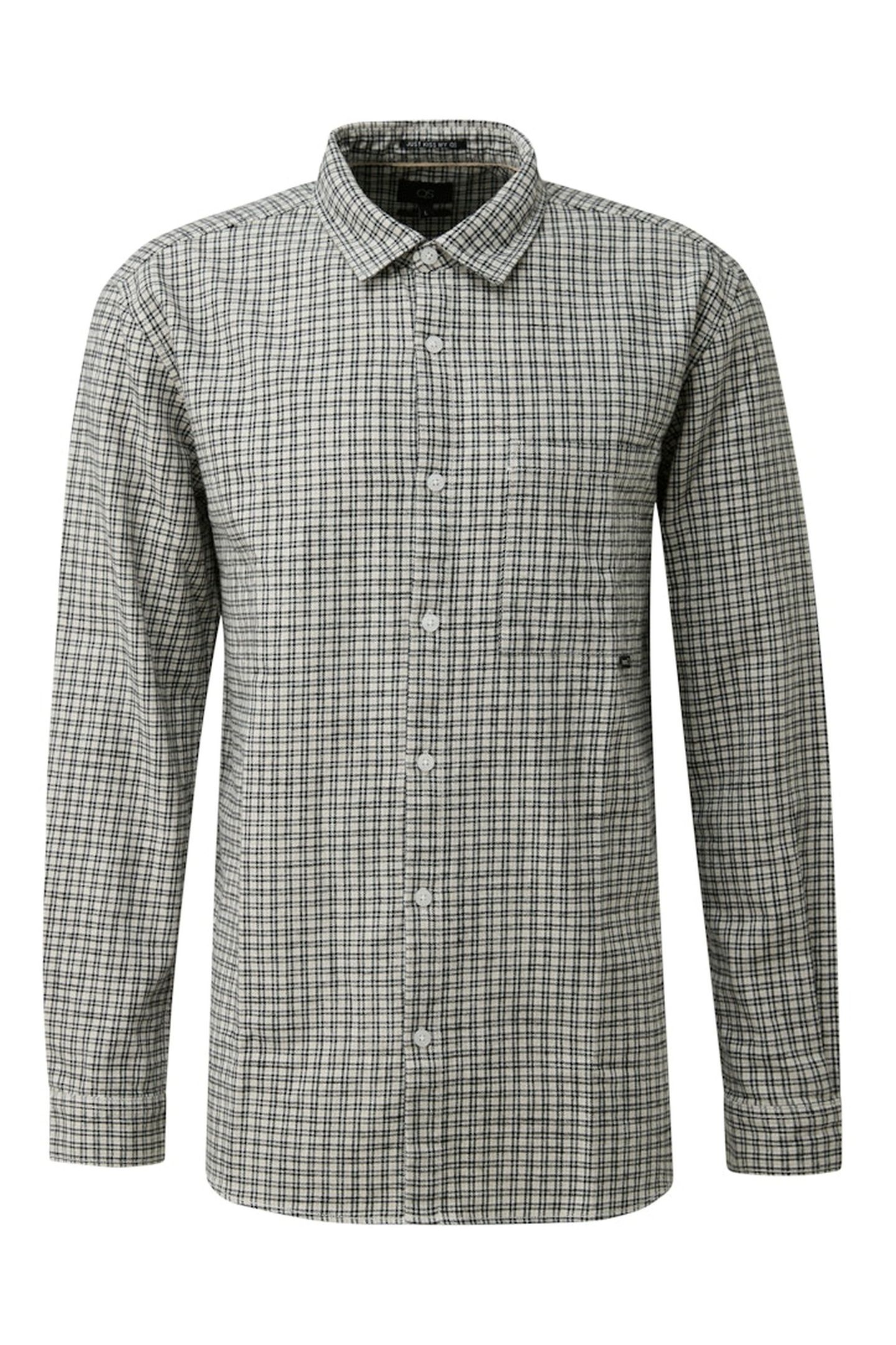 S.OLIVER-QS SHIRTS GREY/BLACK 7