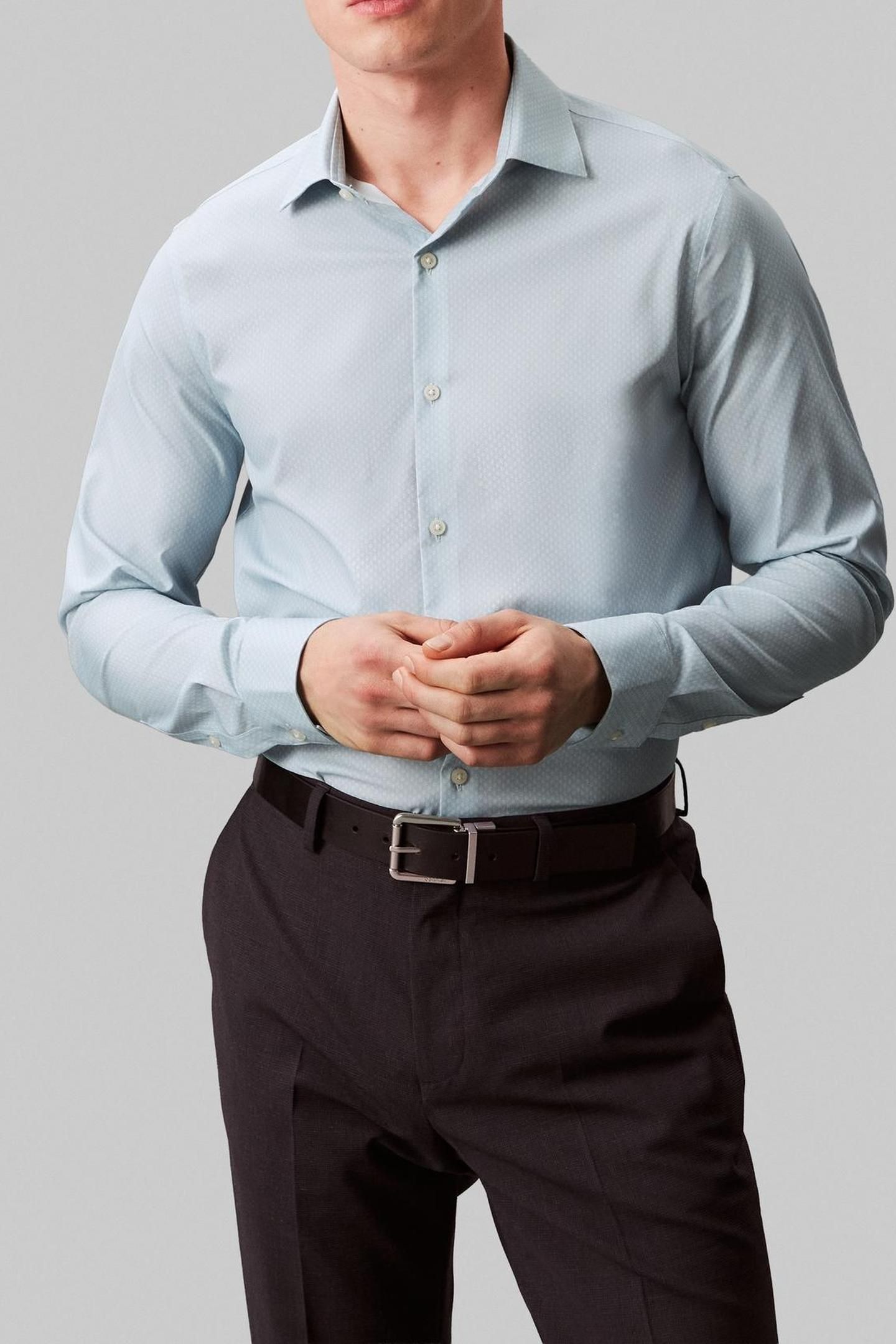 SLIM ACTIVE PERF SHIRT GLACIER BLUE 2