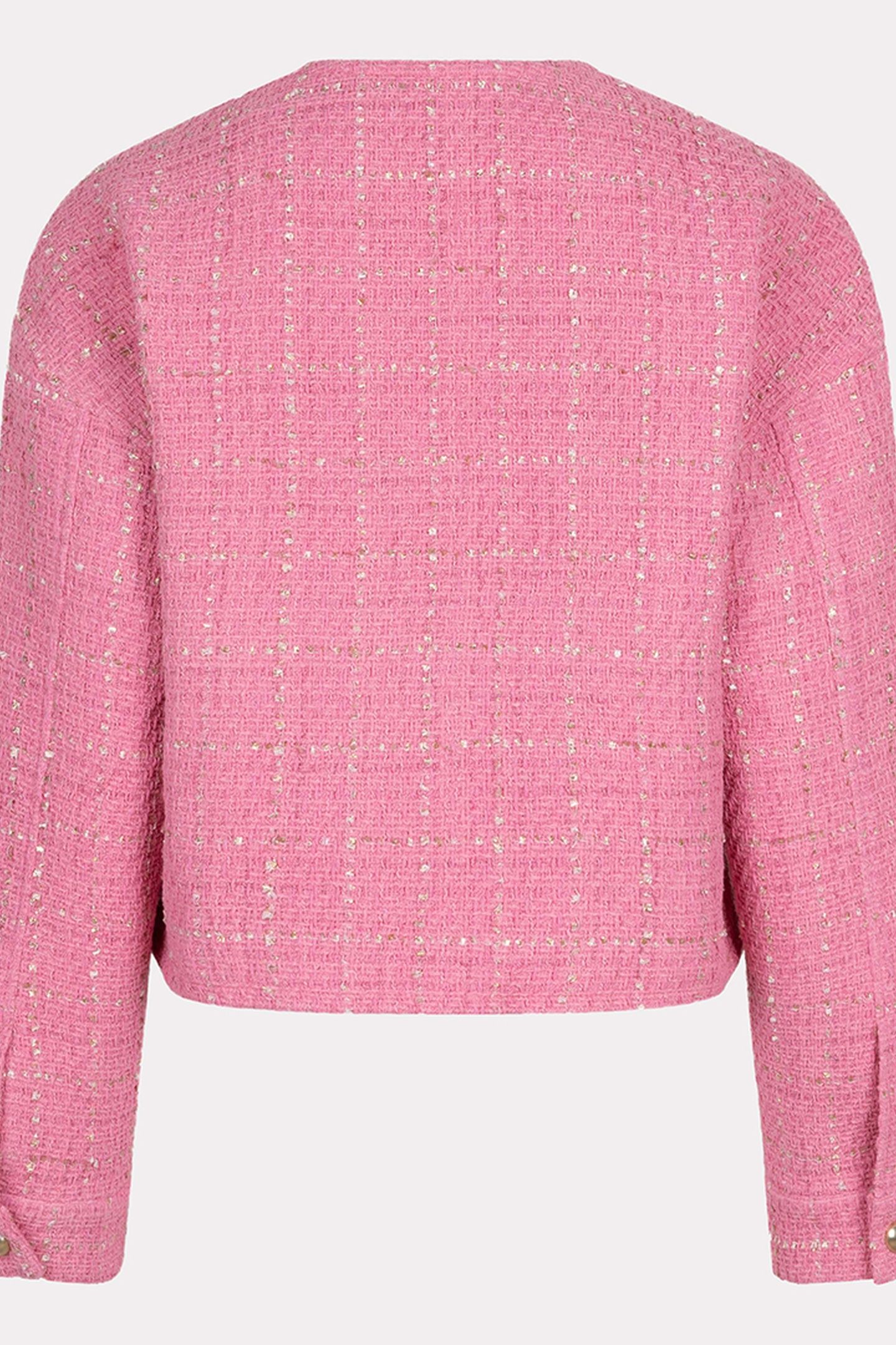 JACKET CROPPED BOUCLE ROSE 7