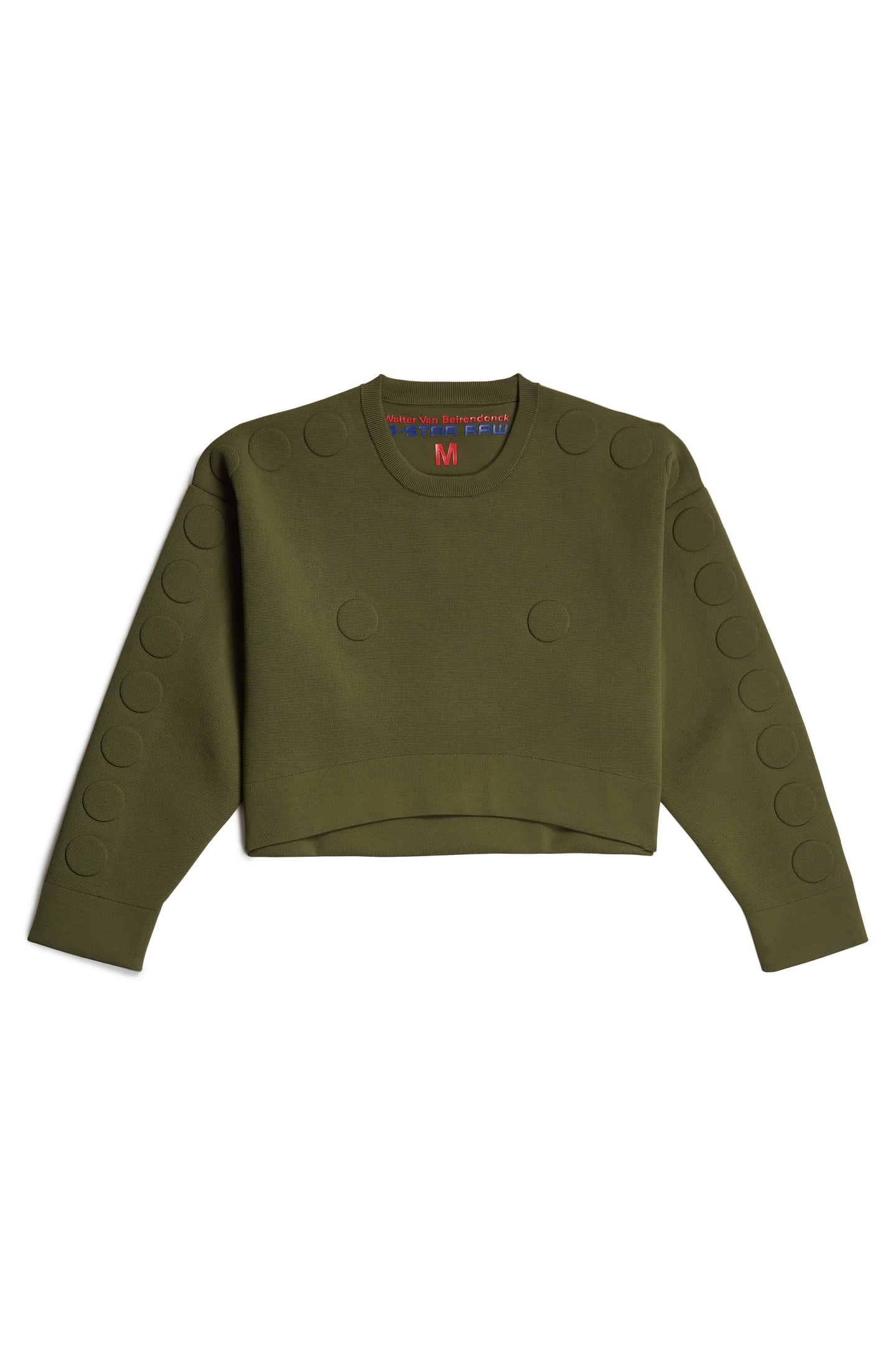 GSXWVB OVERSIZED SHORT SWEAT KNIT ARMY GREEN 4