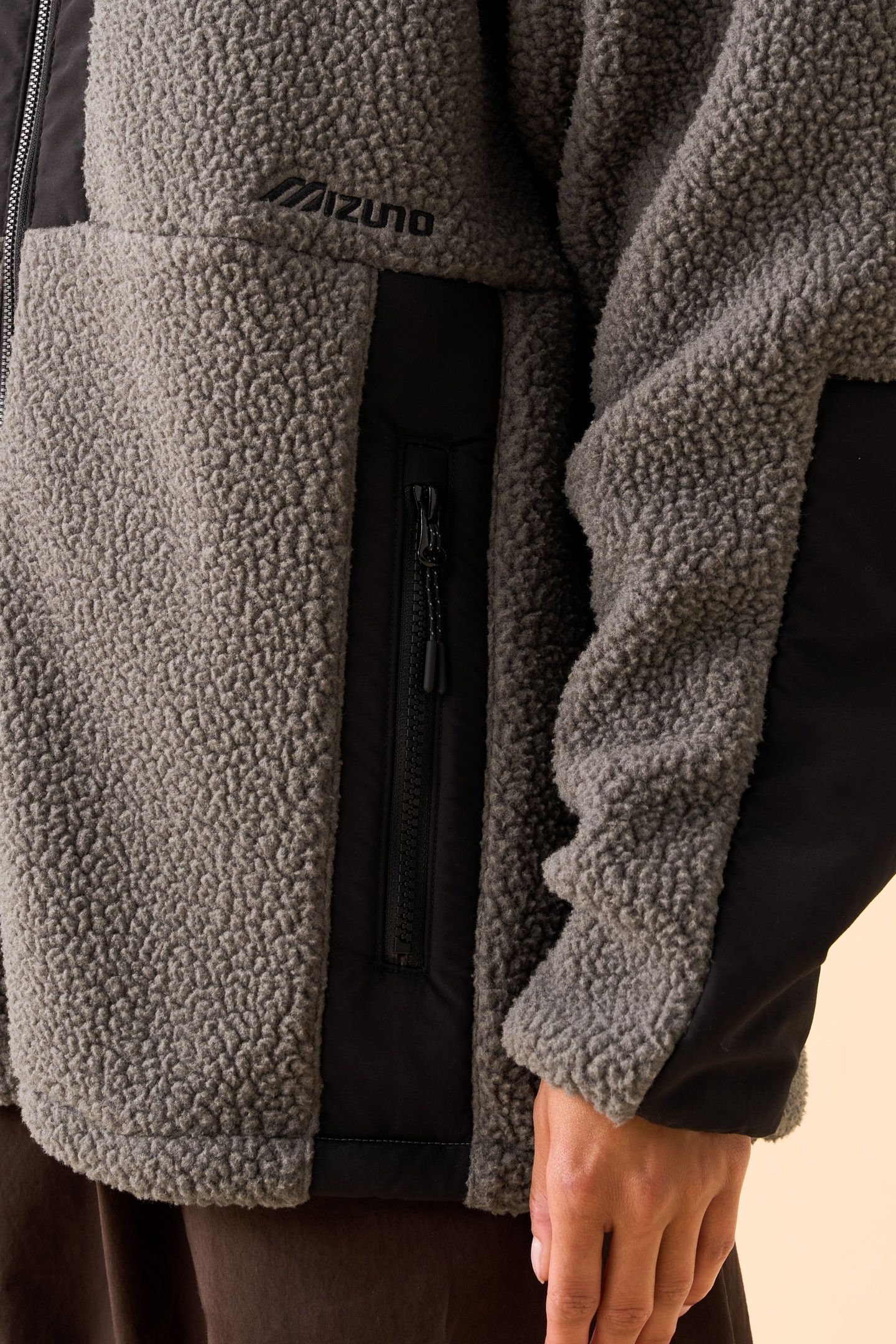 UNISEX SL UTILITY FLEECE JACKET PEWTER GRAY 3