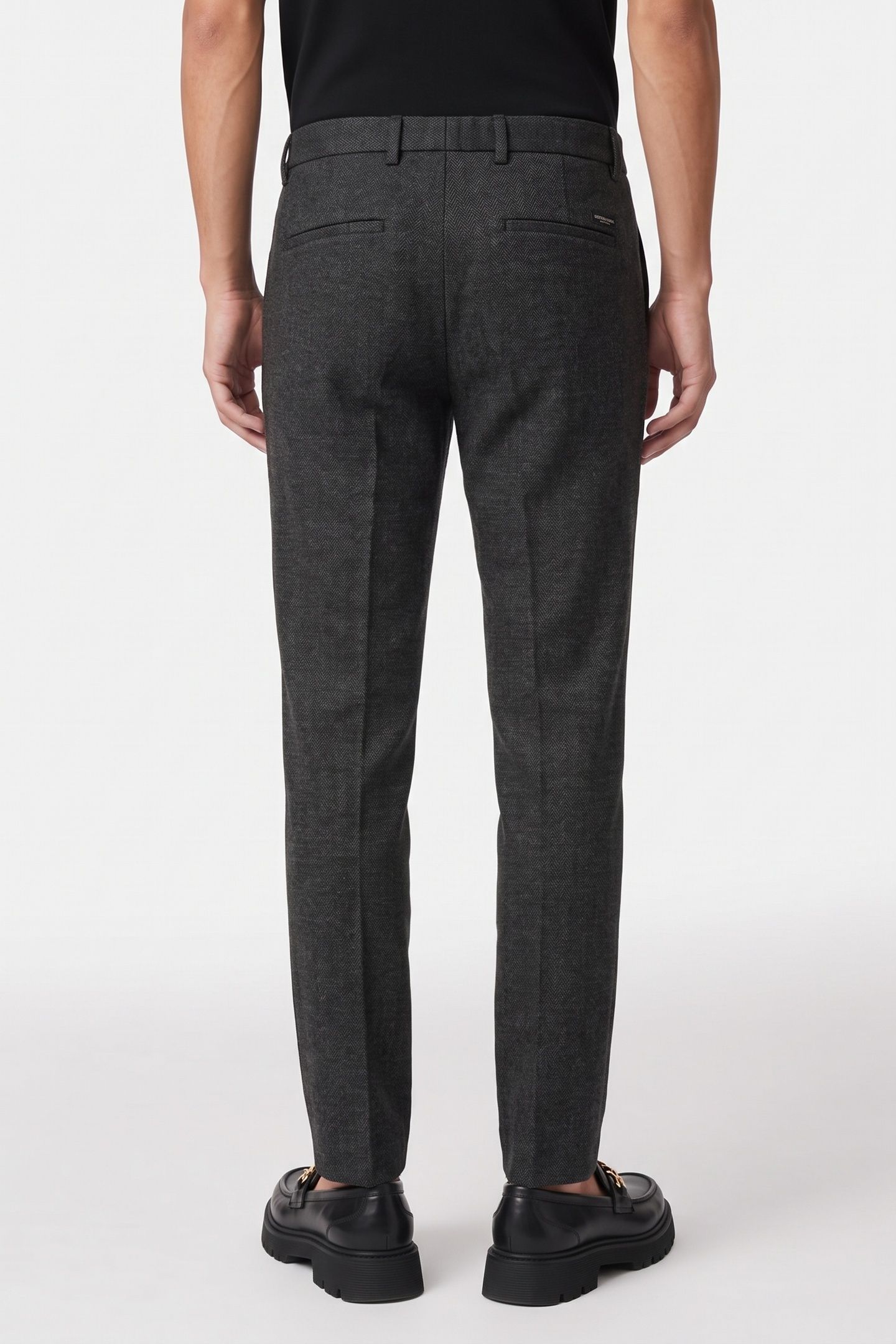 MOTT - TAILORED JERSEY YARN DYED CHINO ANTRA HERRINGBONE 2