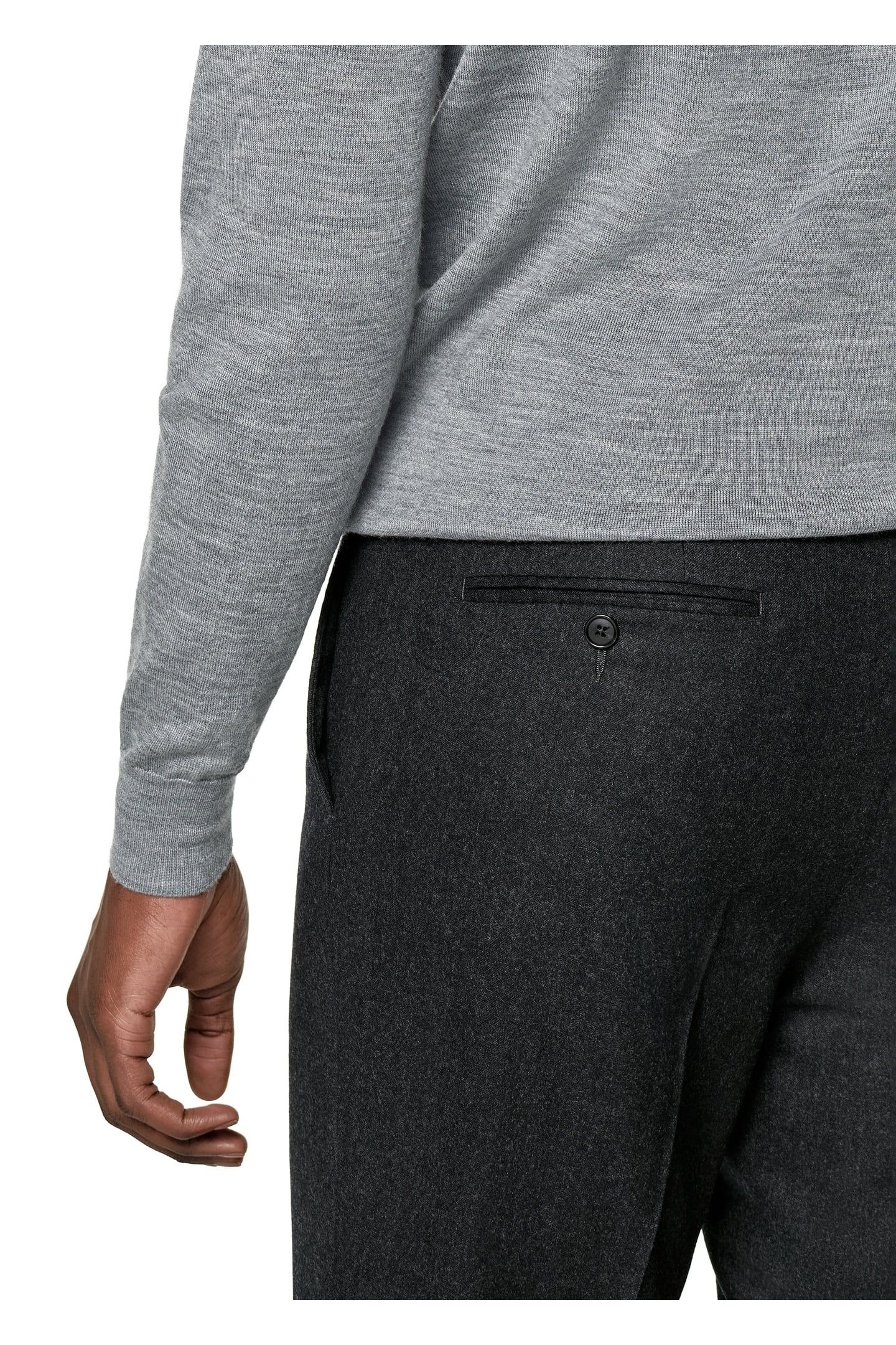 LSCREW MERINO GREY CREW AND V NECK GREY 8
