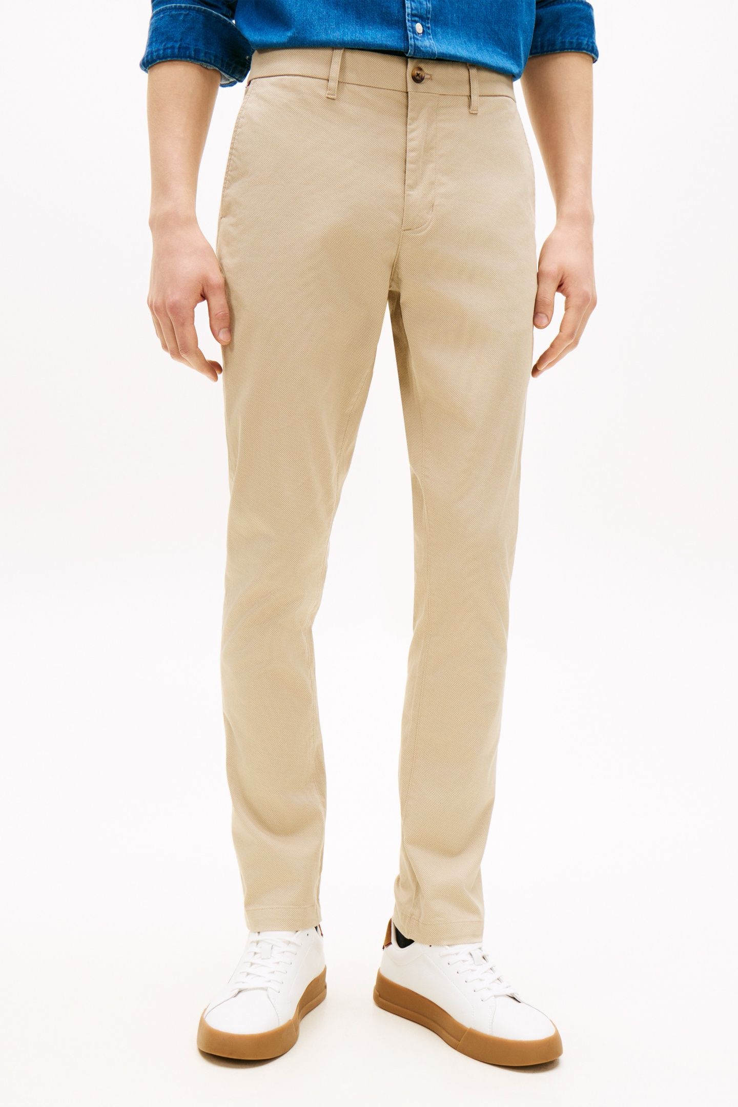 BLEECKER PRINTED STRAIGHT CHINO SANDALWOOD 3