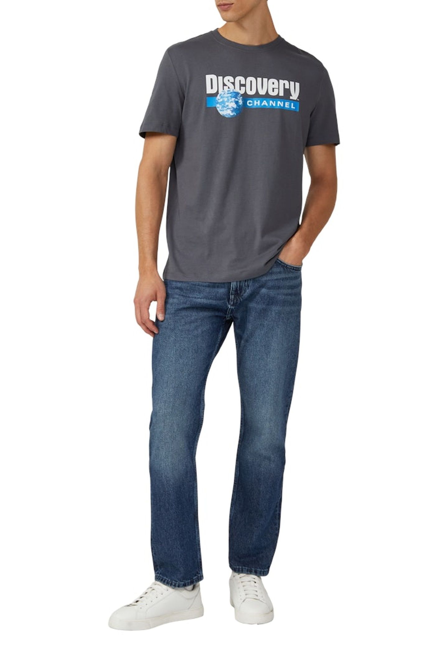 S.OLIVER T-SHIRTS GREY/BLACK 2