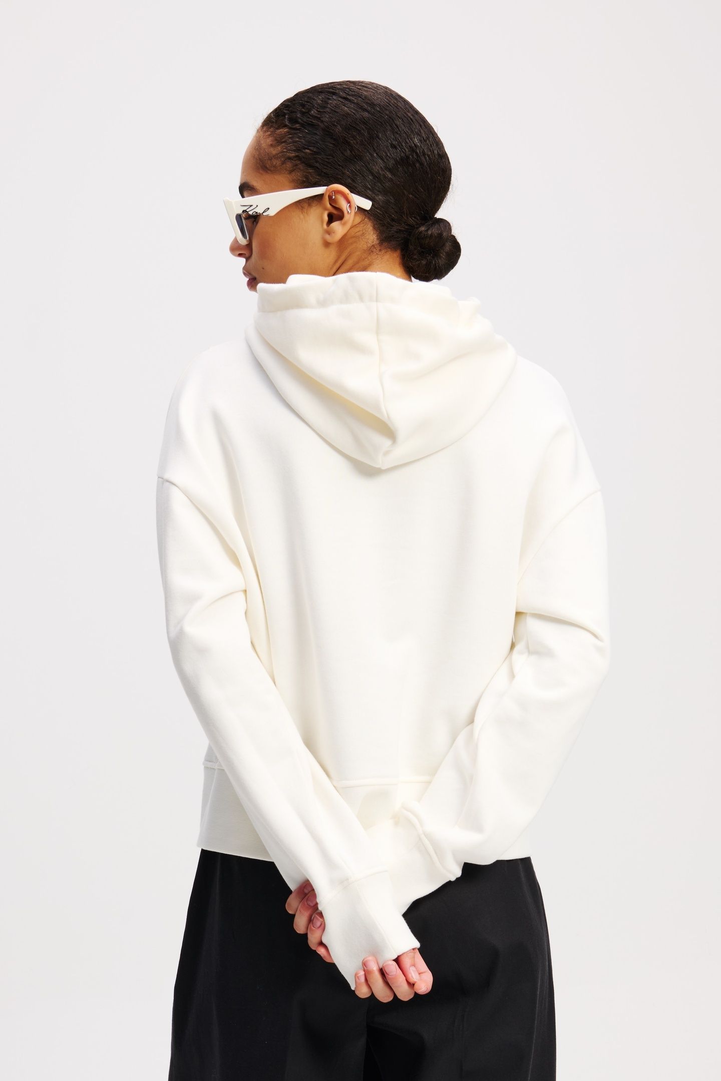 ASYMMETRIC HOODIE CANNOLI CREAM 3