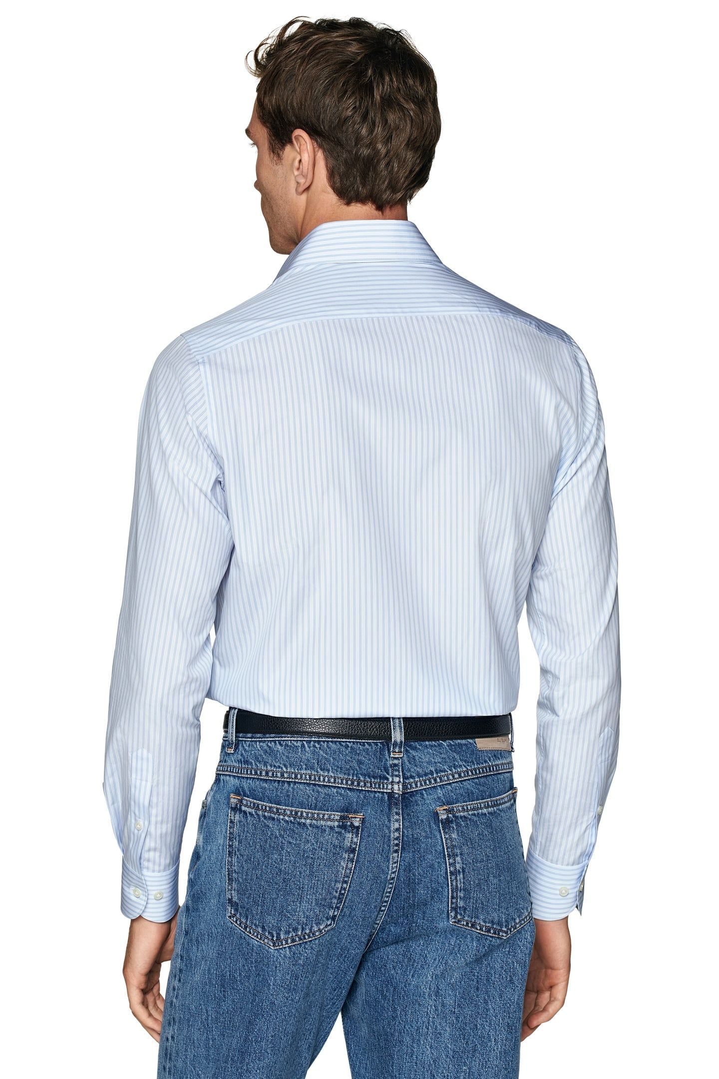 RETRO STRIPE FORMAL SHIRTS LIGHT BLUE 4