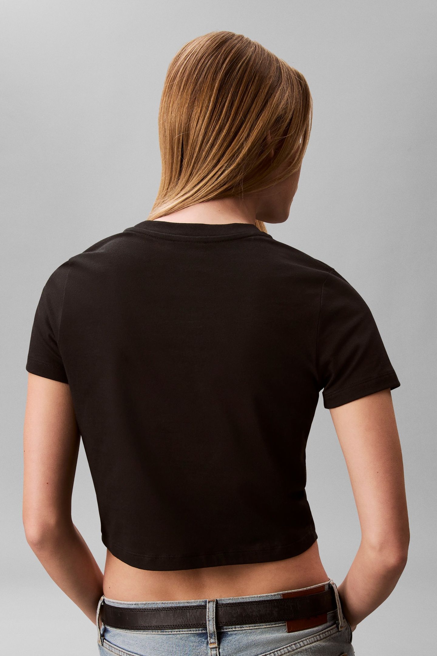 SS LOGO CROPPED TEE BLACK 3