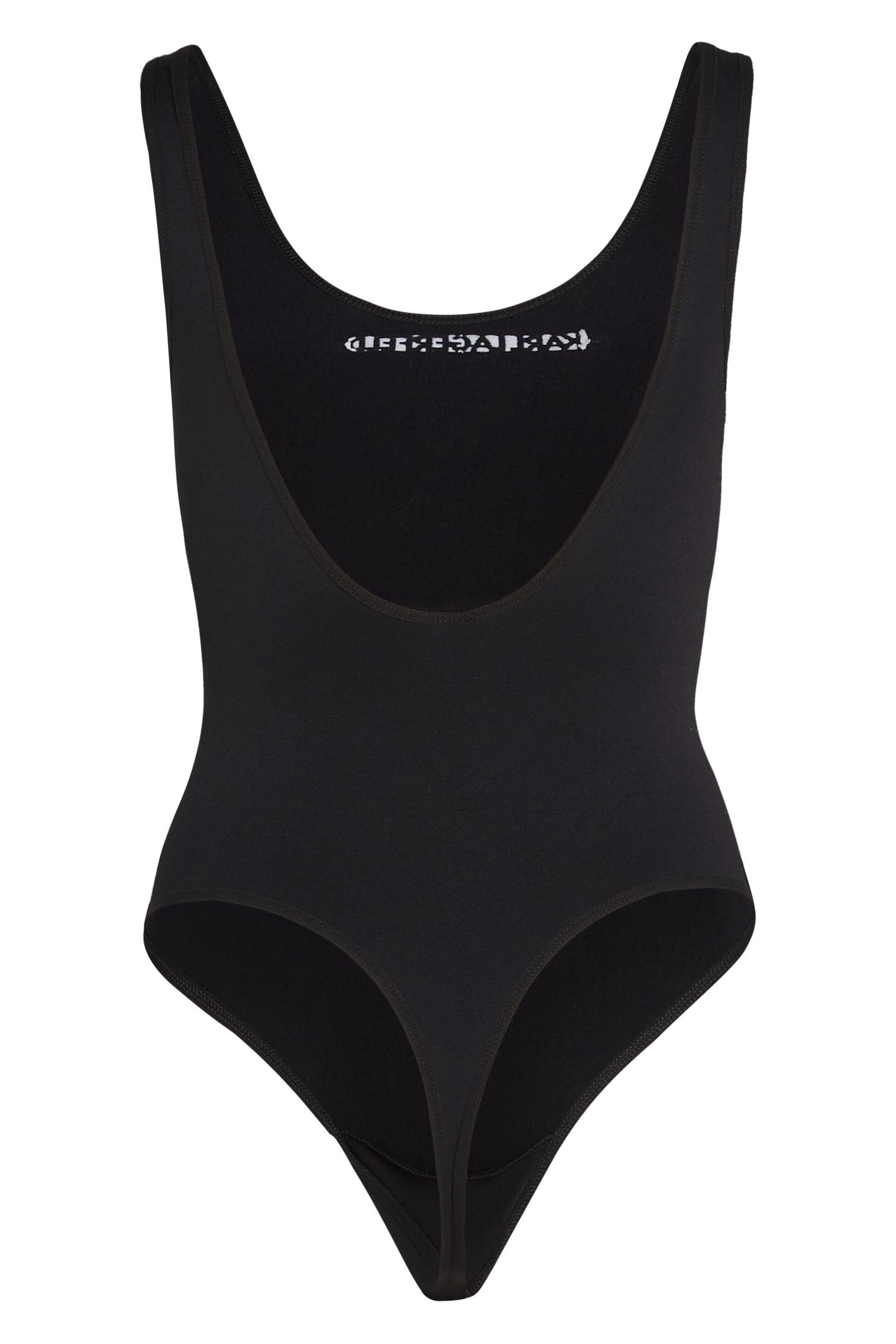 SEAMLESS LOGO HIGH LEG BODY BLACK 7