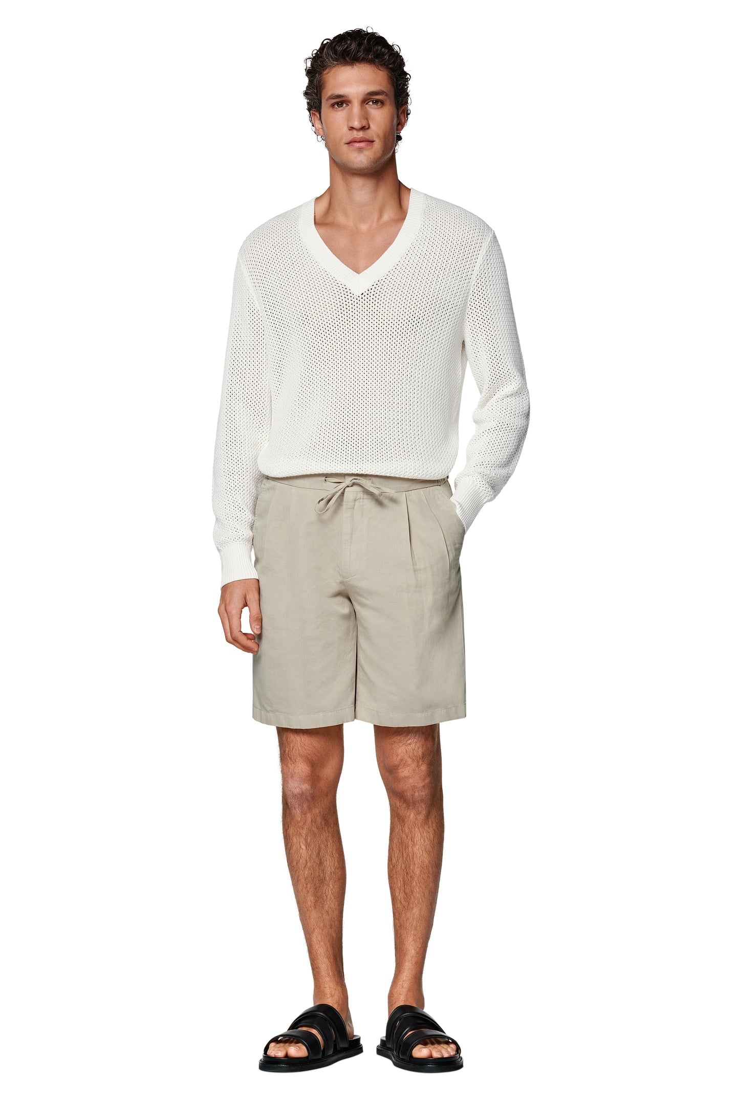 AVEIRO SHORTS LIGHT BROWN CHINO, DENIM AND SHORTS SAND 1