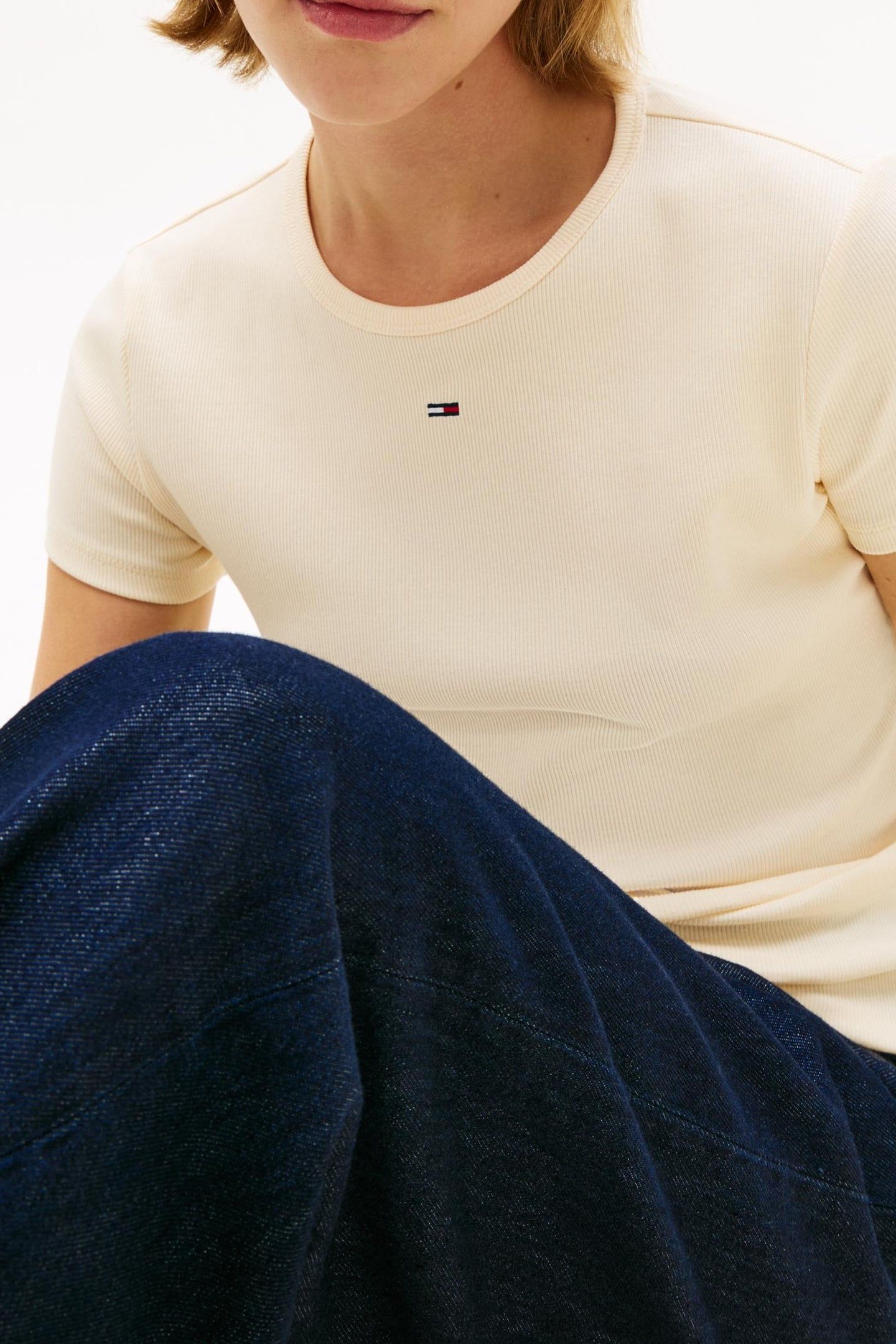TJW SLIM ESSENTIAL T-SHIRT ALMOST YELLOW 5