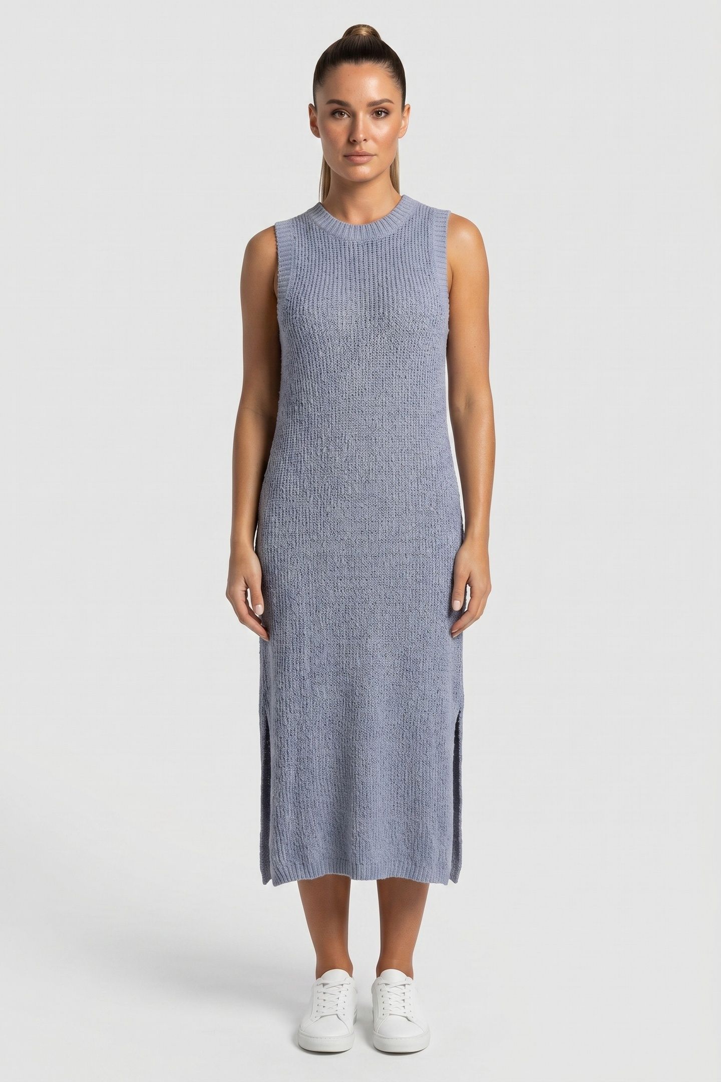 PERNIL SILK MIDRESS BLUE 1