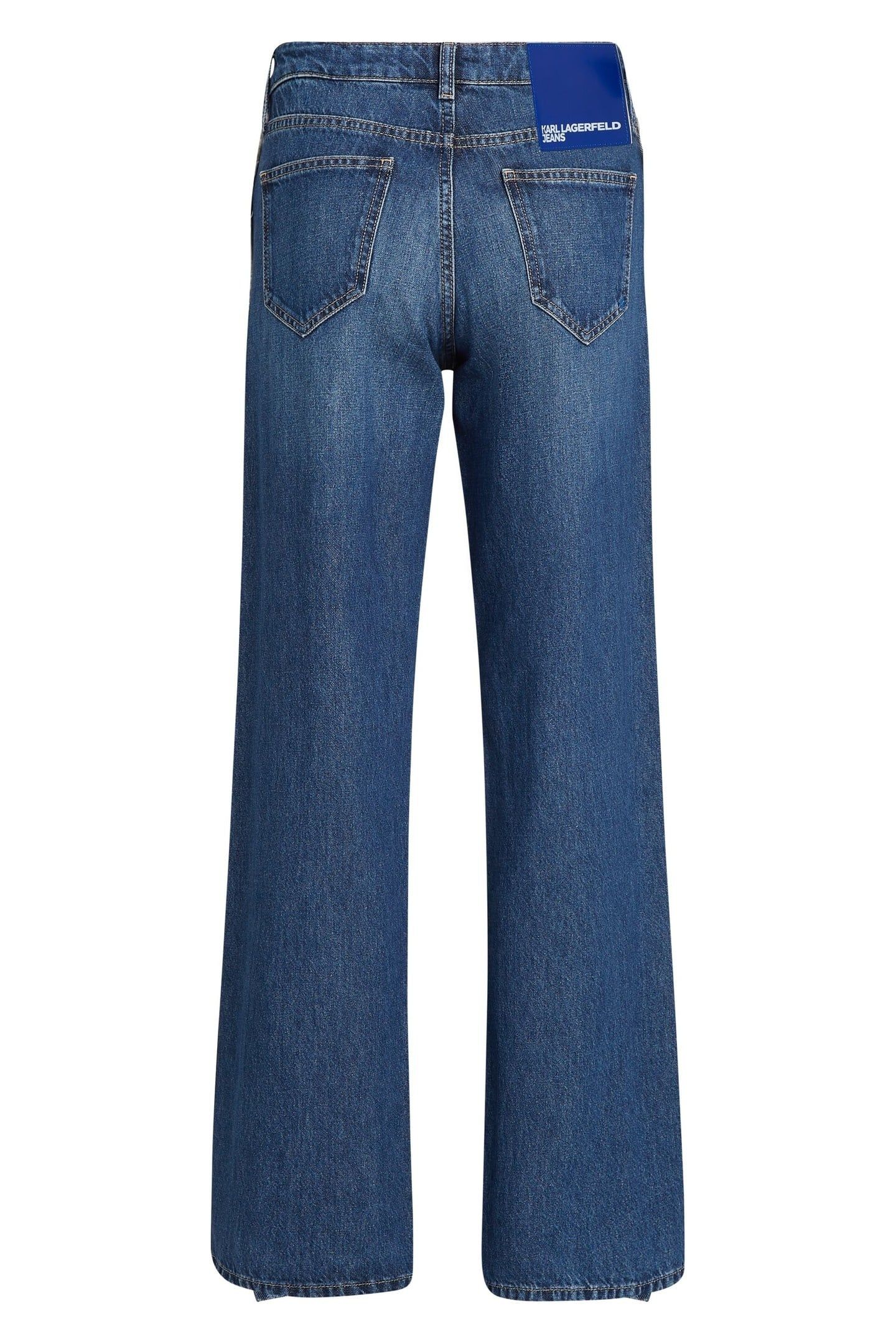 RELAXED SEAMED DENIM WASHED DARK BLUE 4