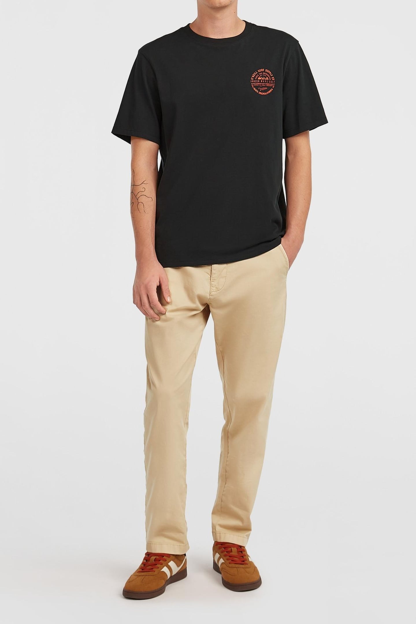 O'NEILL CHEST PRINT T-SHIRT BLACK OUT 1