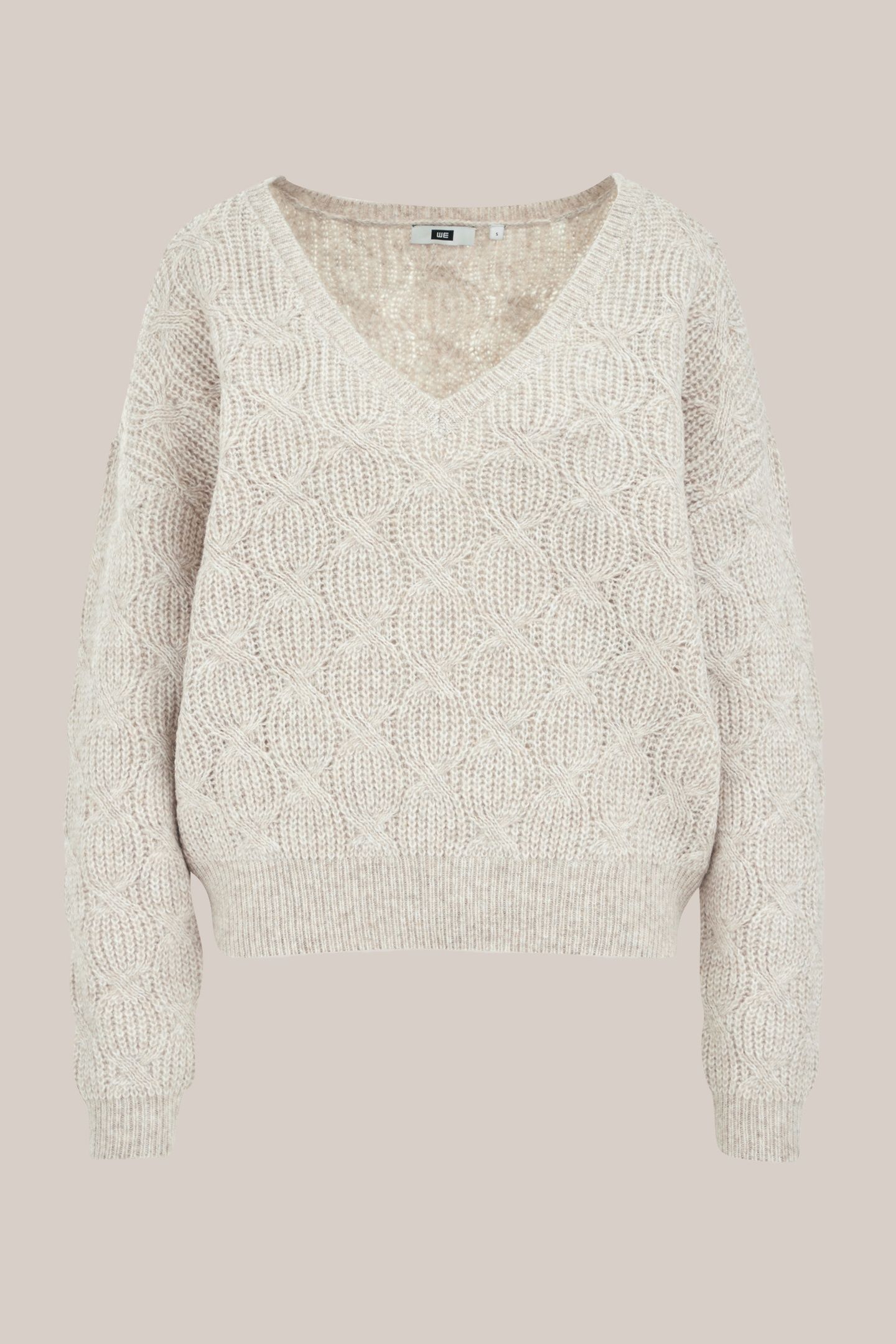 KNITTED PULLOVER GREIGE 4