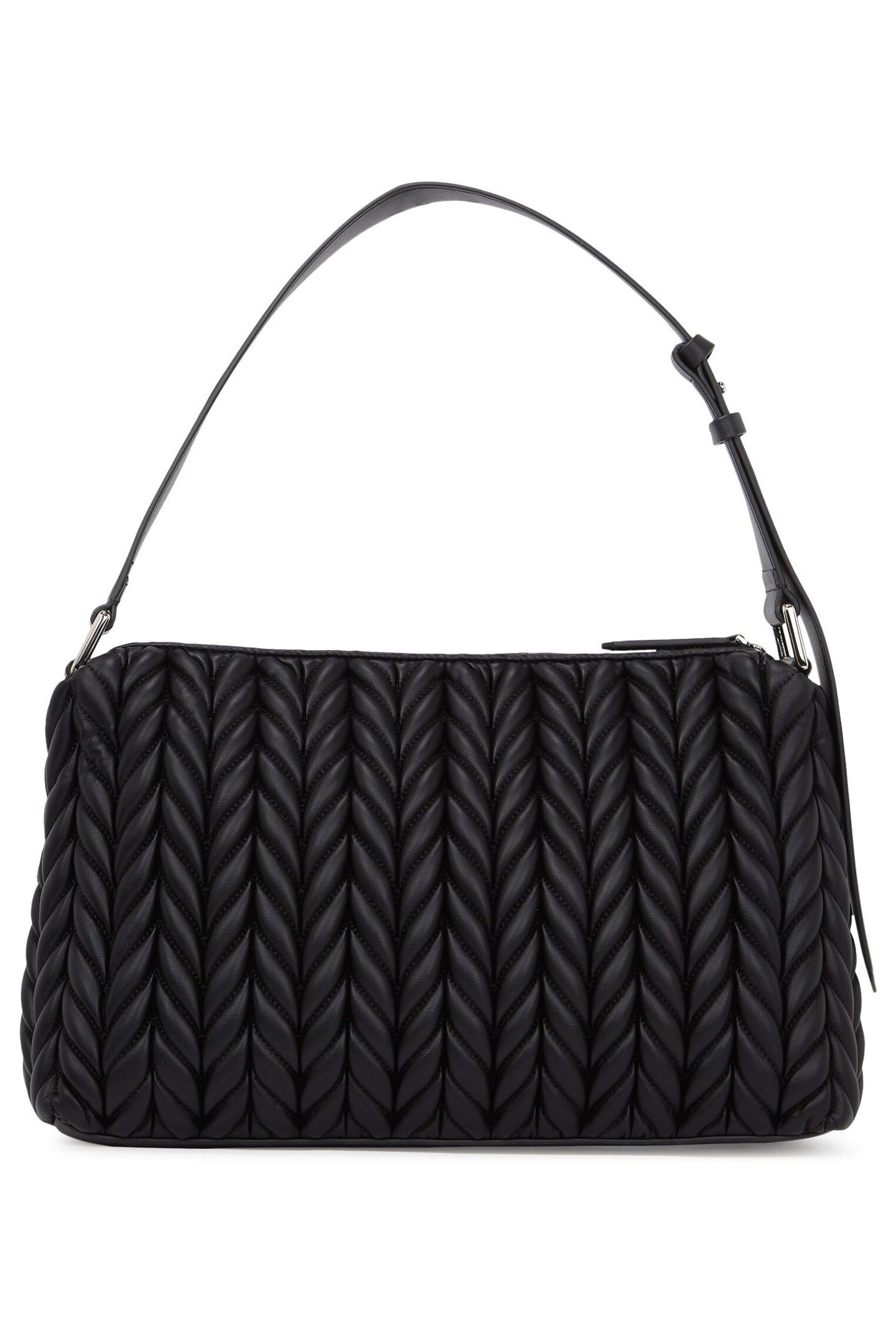 K/WEAVE MEDIUM SHOULDER BAG BLACK-NICKEL 2