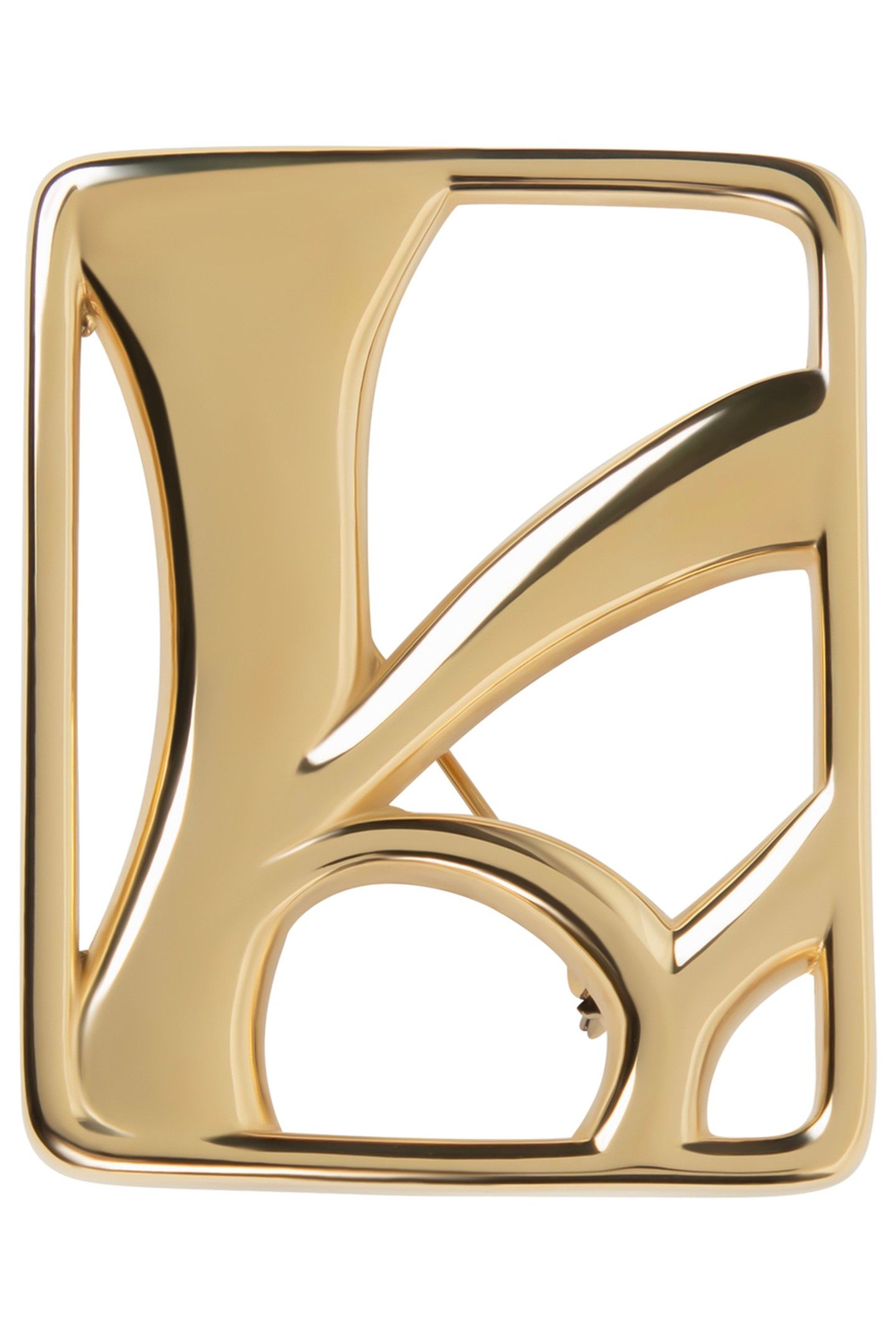 MONOGRAM BROOCH GOLD 1