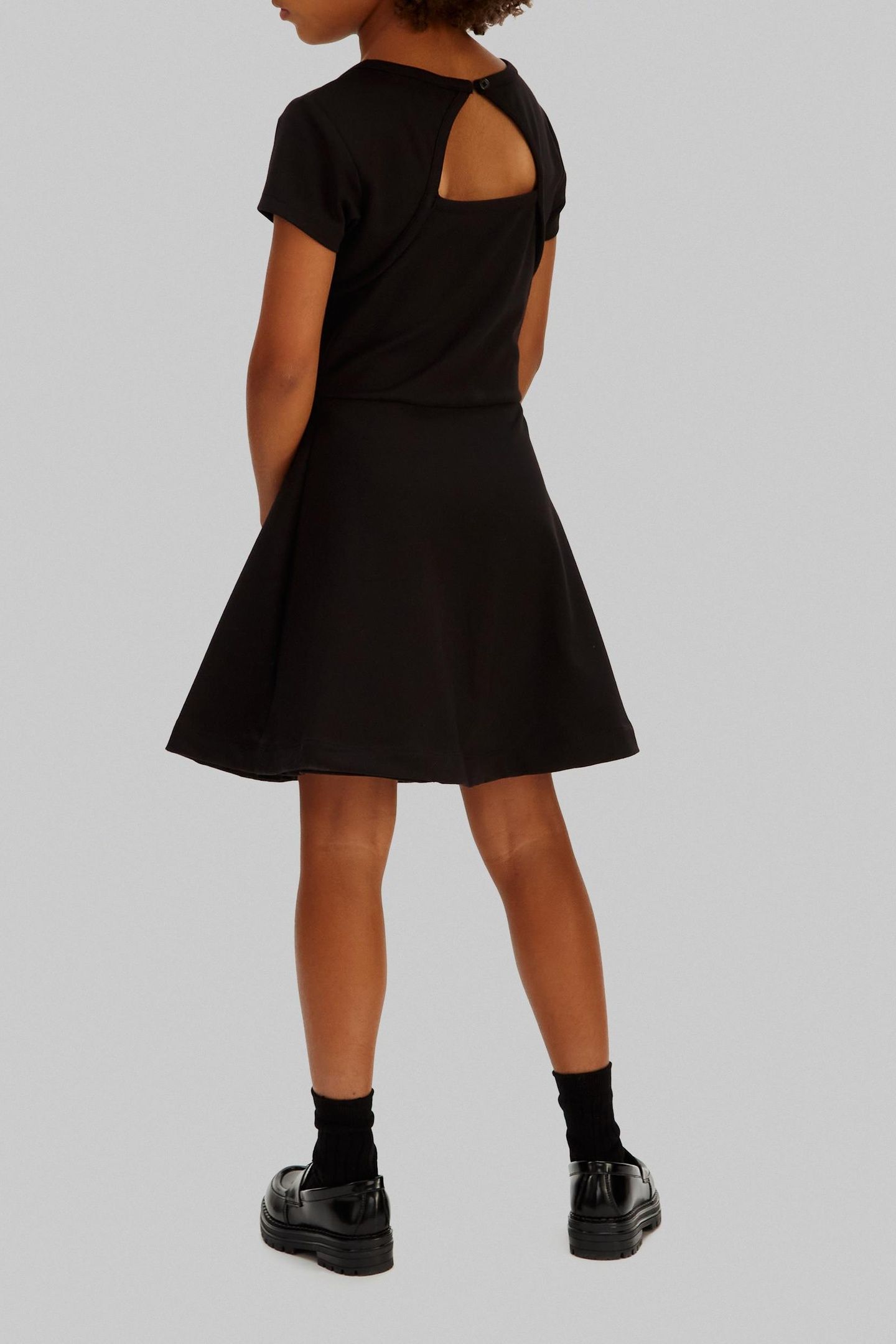 GIRLS PUNTO SS DRESS BLACK 3