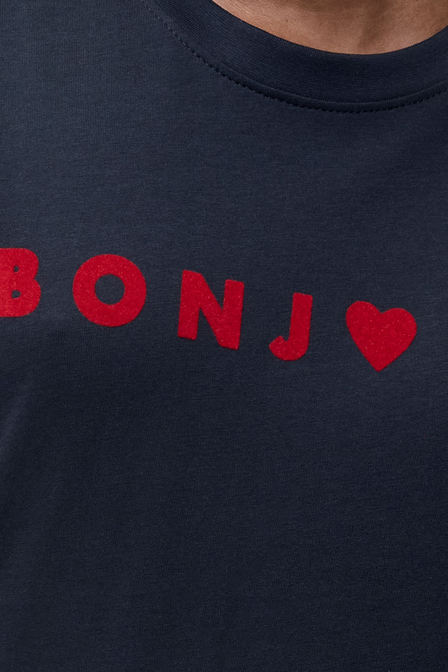 BONJOUR TEE MIDNIGHT BLUE/RED 2