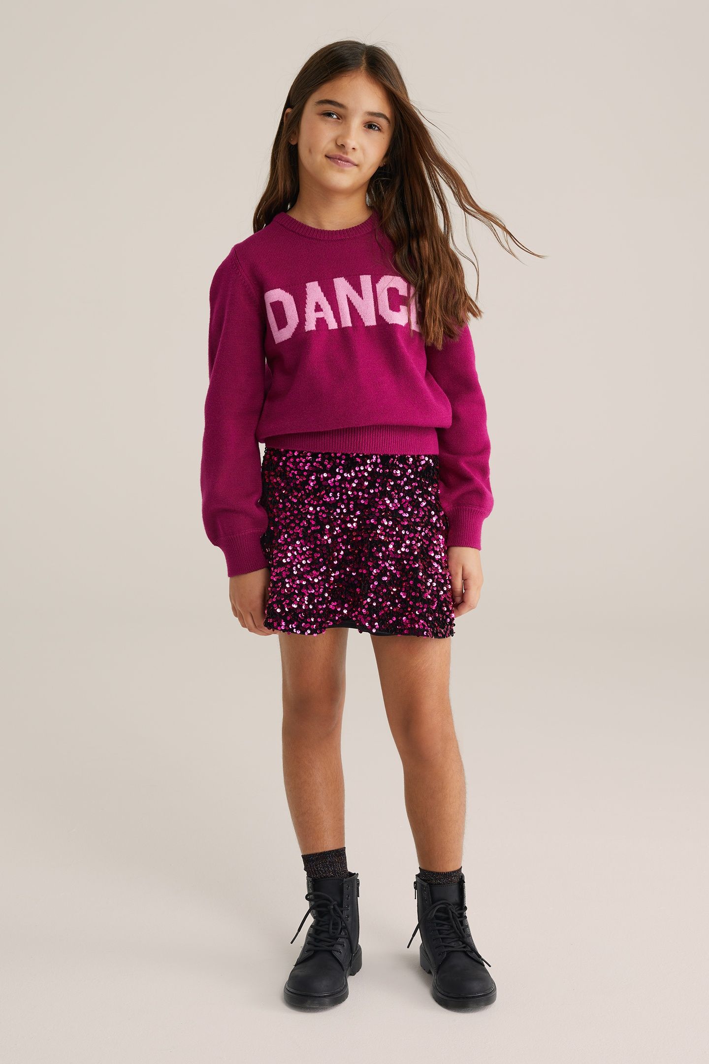 SKIRT MINI LENGTH FUCHSIA 2
