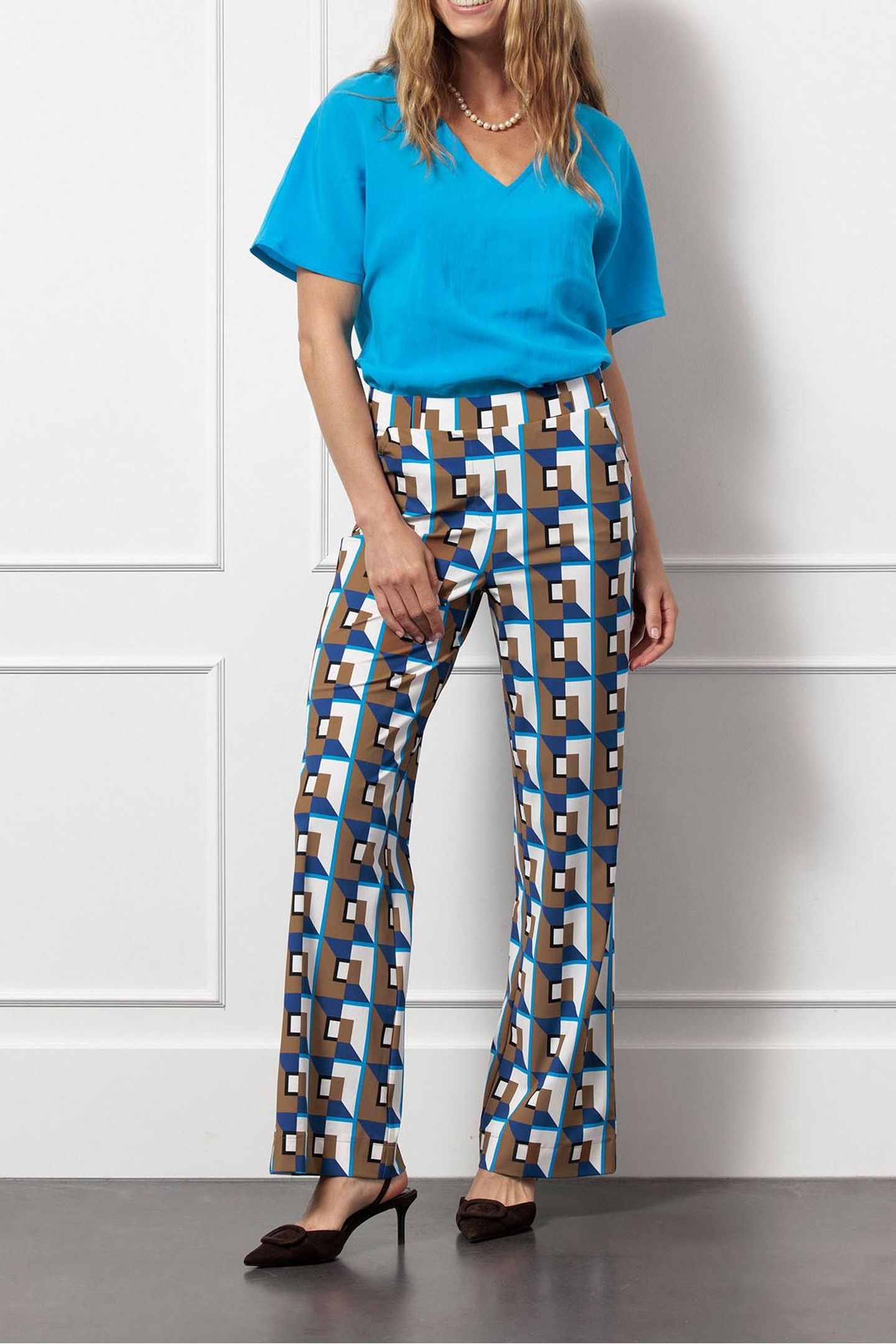 MARILON GRAPHIC TROUSERS MULTI COLOR 2