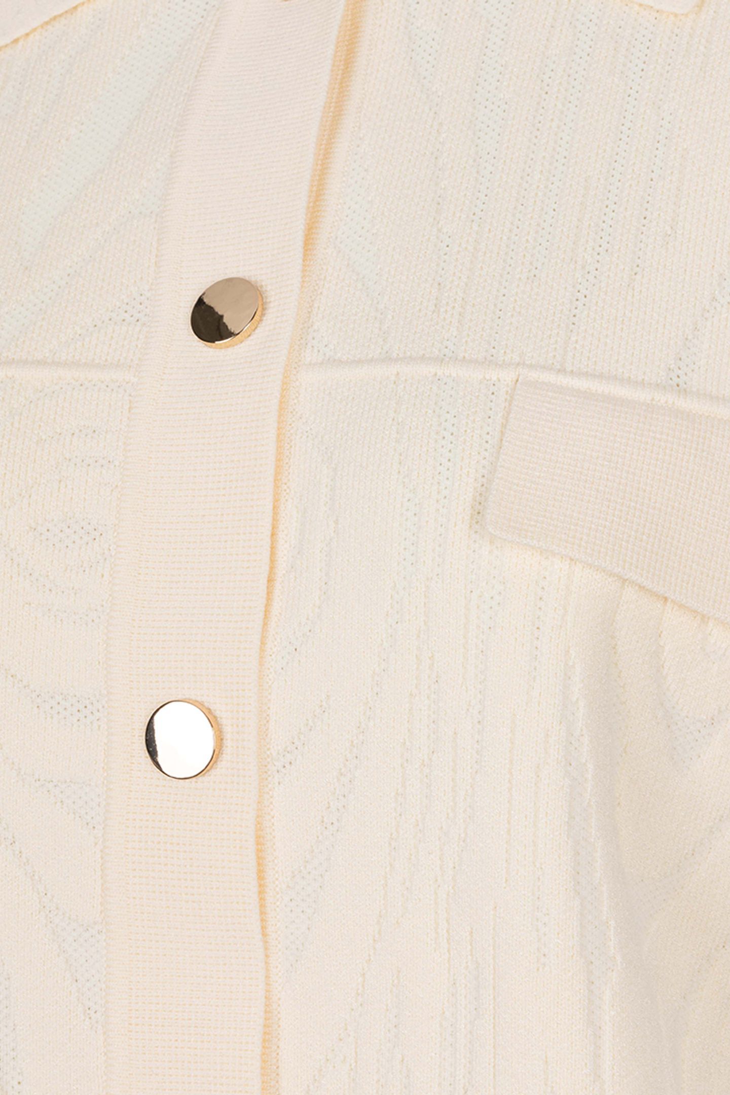 CARDIGAN JACQUARD 2TONE OFF WHITE 8